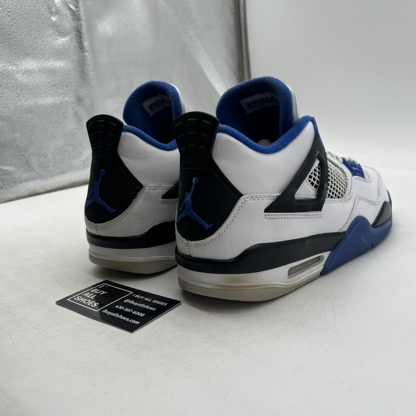 Size 10.5 - Air Jordan 4 Retro Mid Motorsports (308497-117)