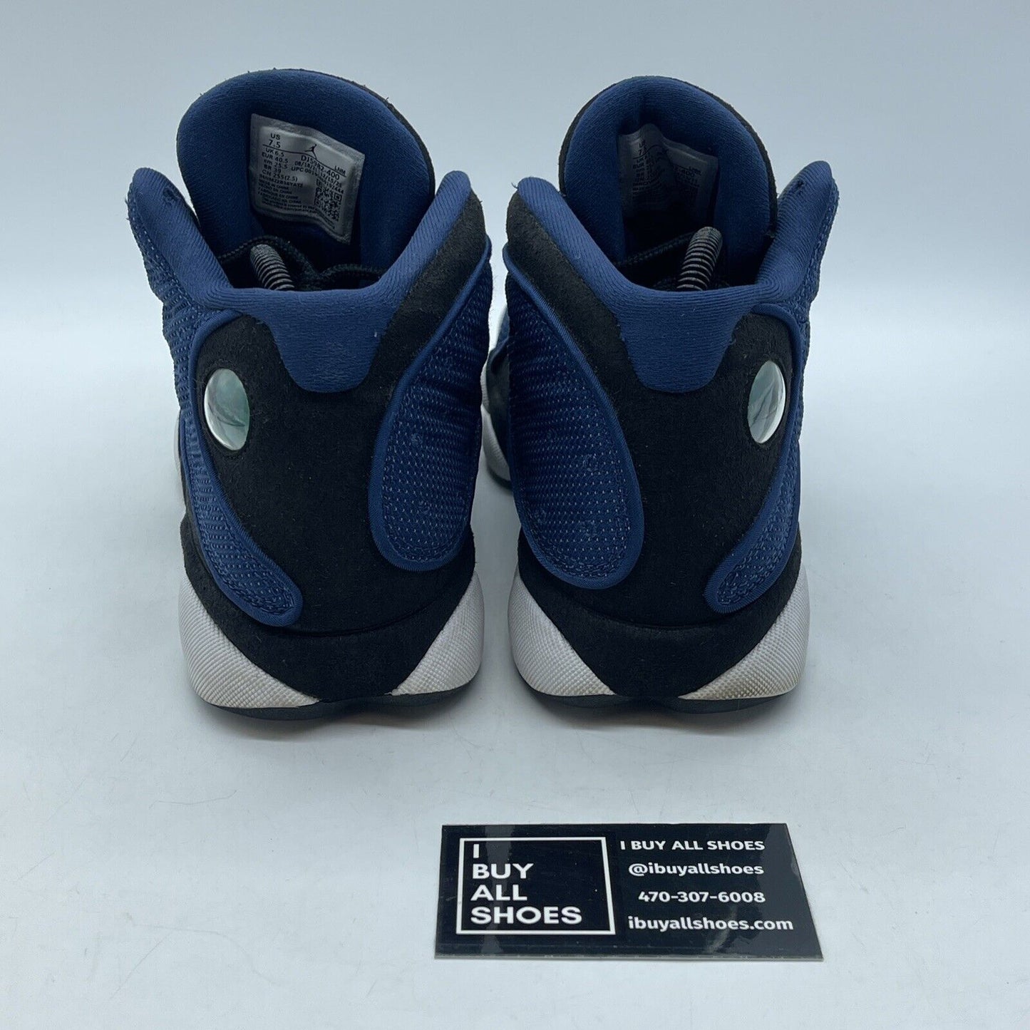 Size 7.5 - Jordan 13 Navy Blue Black White Suede (DJ5982-400)