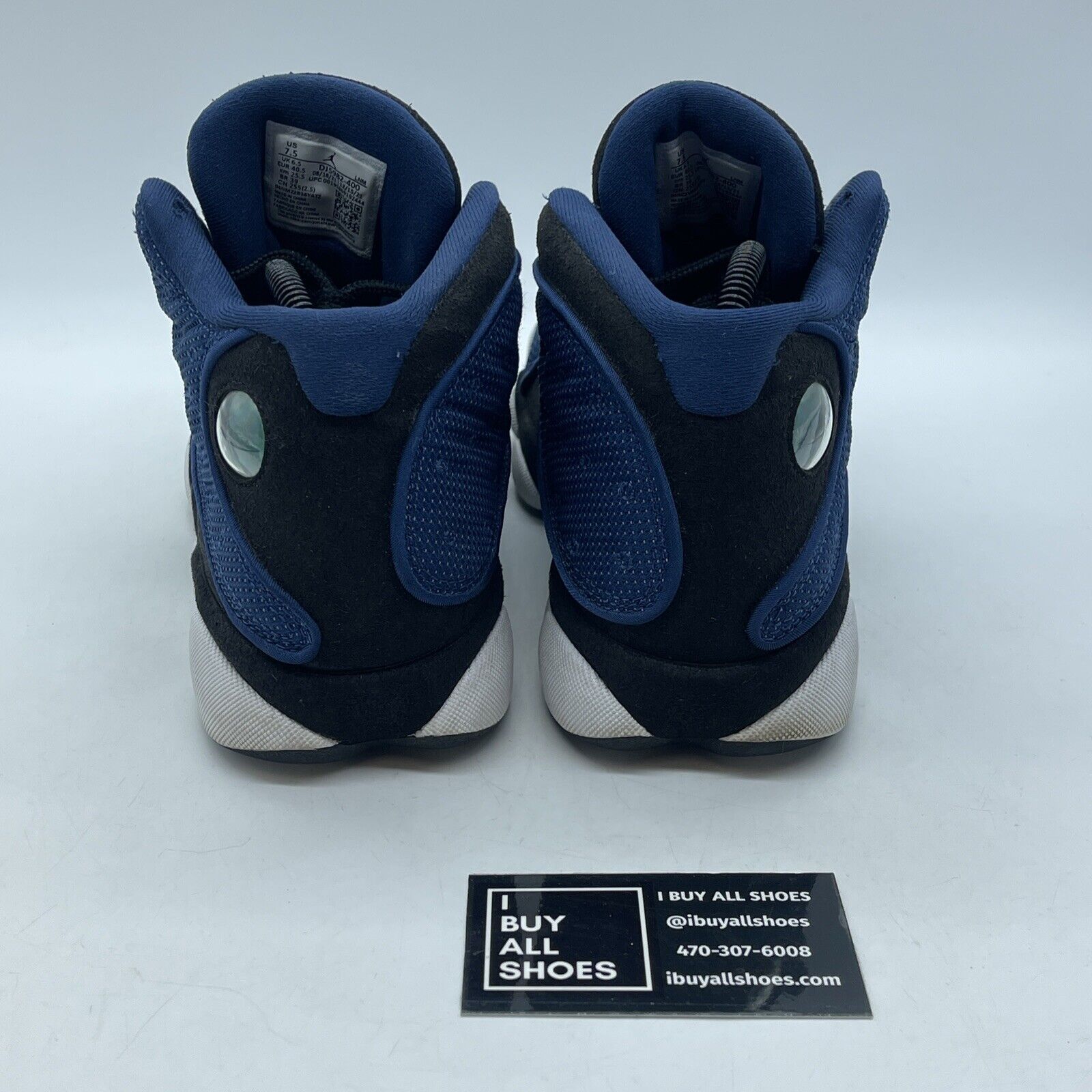 Size 7.5 - Jordan 13 Navy Blue Black White Suede (DJ5982-400)