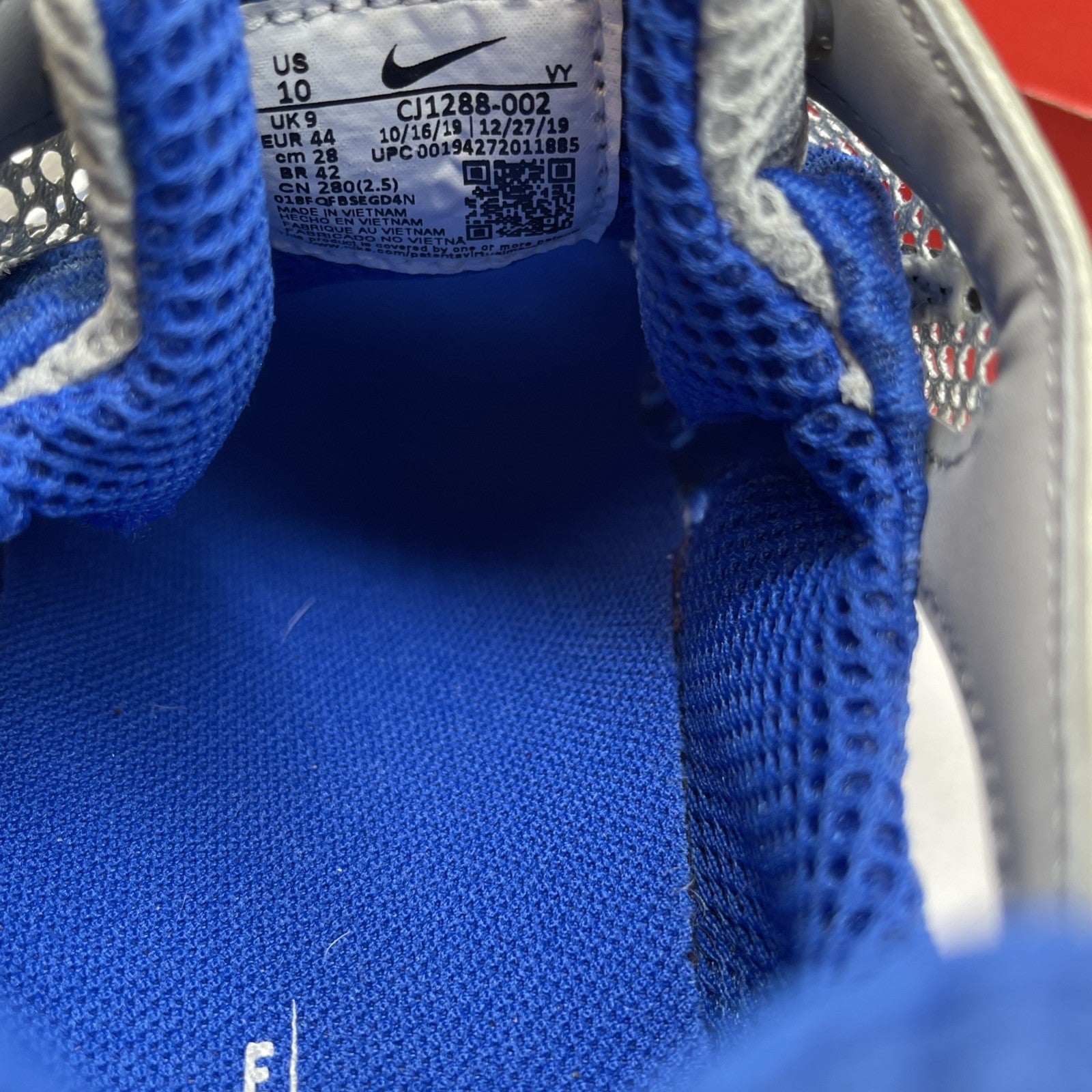 Size 10 - Nike Zoom Spiridon Cage 2 2020 Varsity Royal Blue (CJ1288-002)