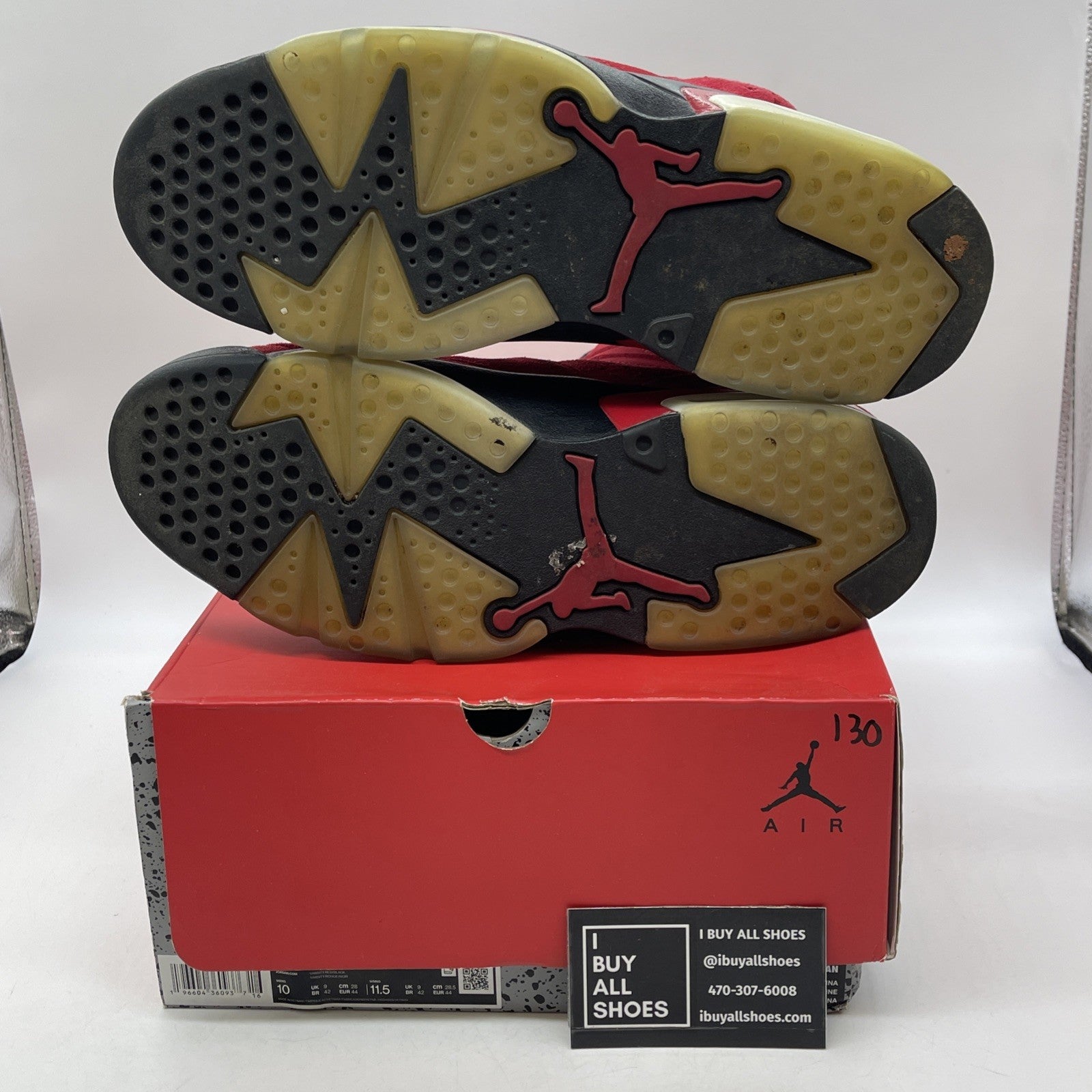 Size 10 - Air Jordan 6 Retro Toro Bravo Red Black Suede (CT8529-600)