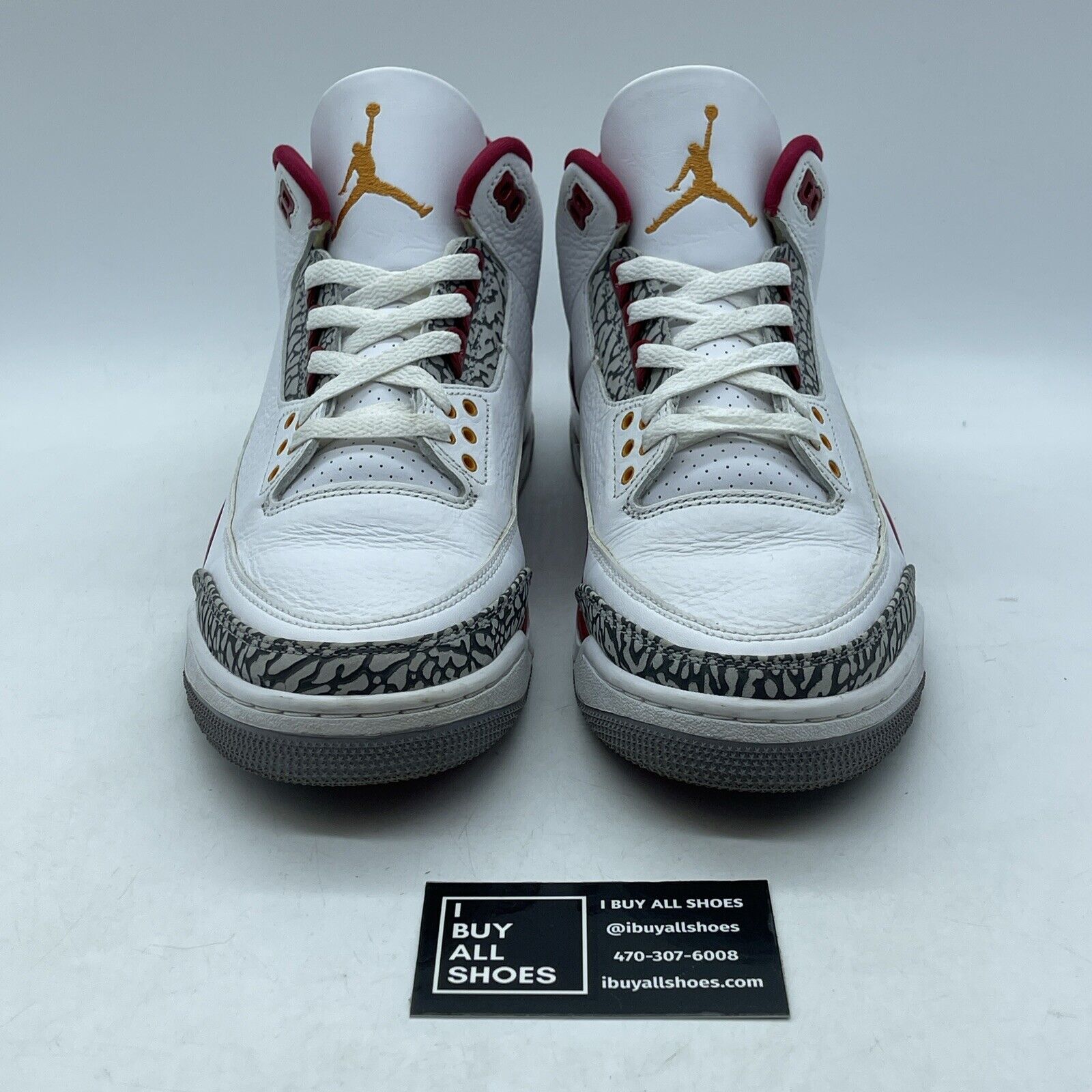 Size 10 - Jordan 3 Retro Mid Cardinal Red White Grey Suede Leather (CT8532-126)