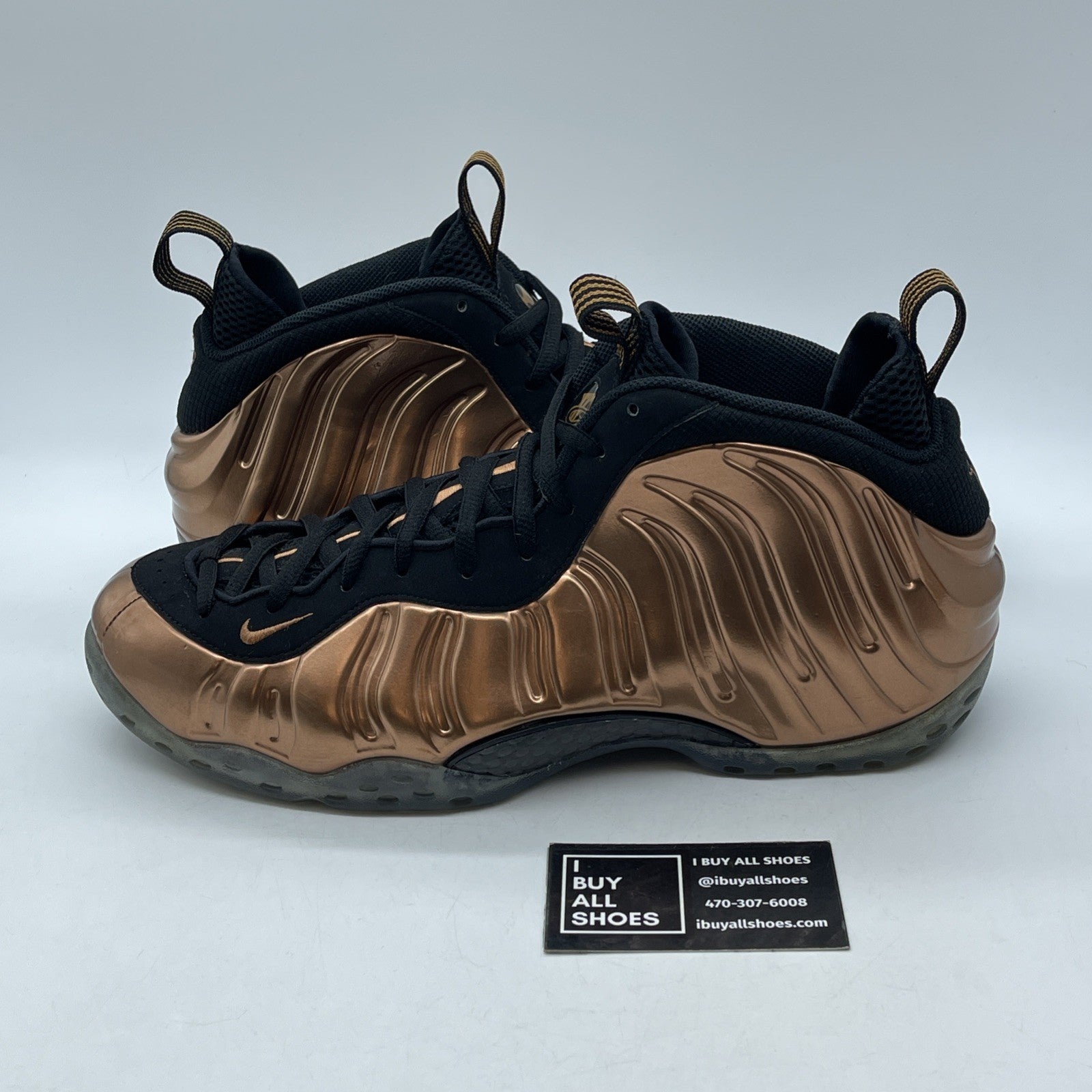 Size 11.5 - Nike Air Foamposite One 2017 Copper Black Suede (314996-007)