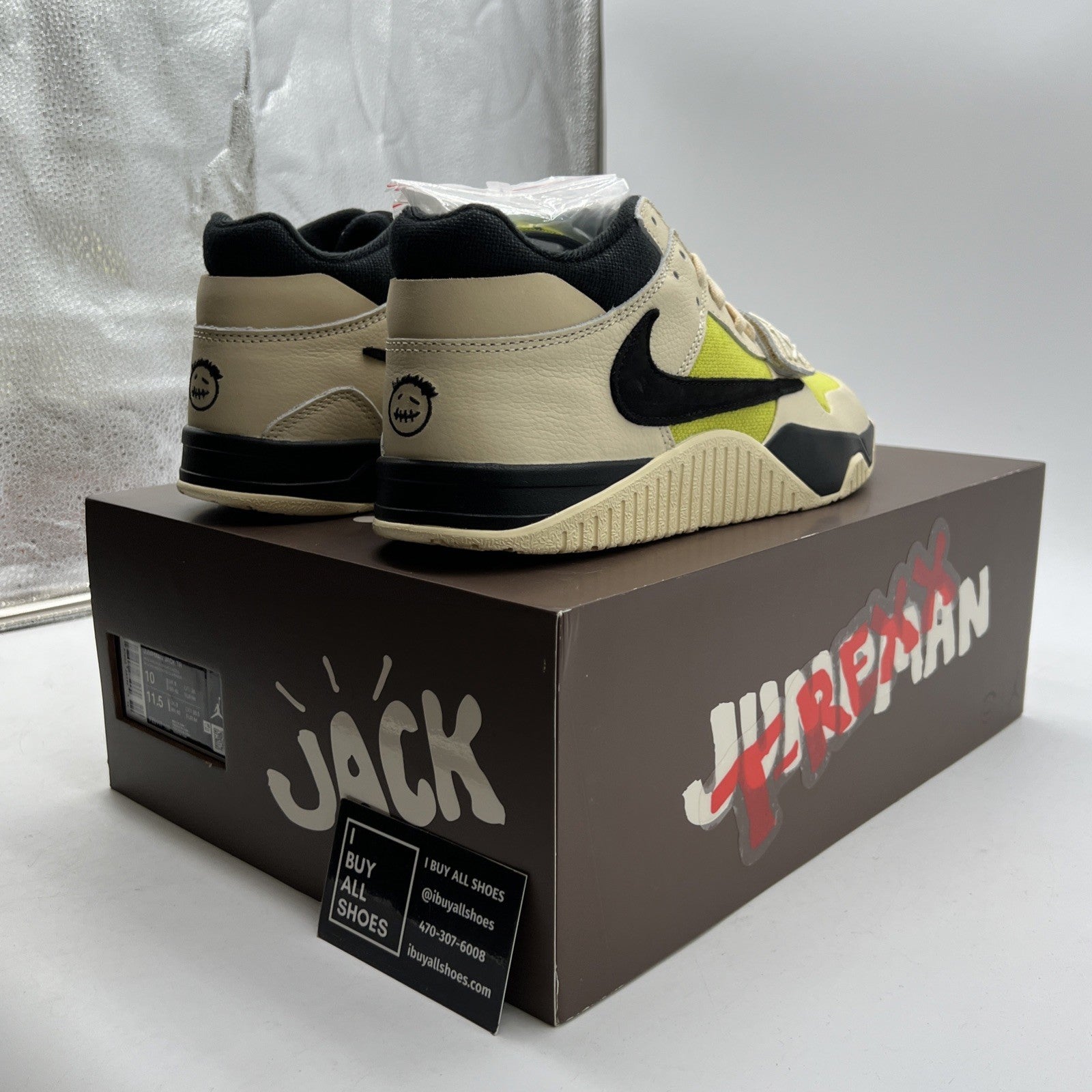 Size 10 - Travis Scott x Jordan Jumpman Jack TR Bright Cactus (FZ8117-102)