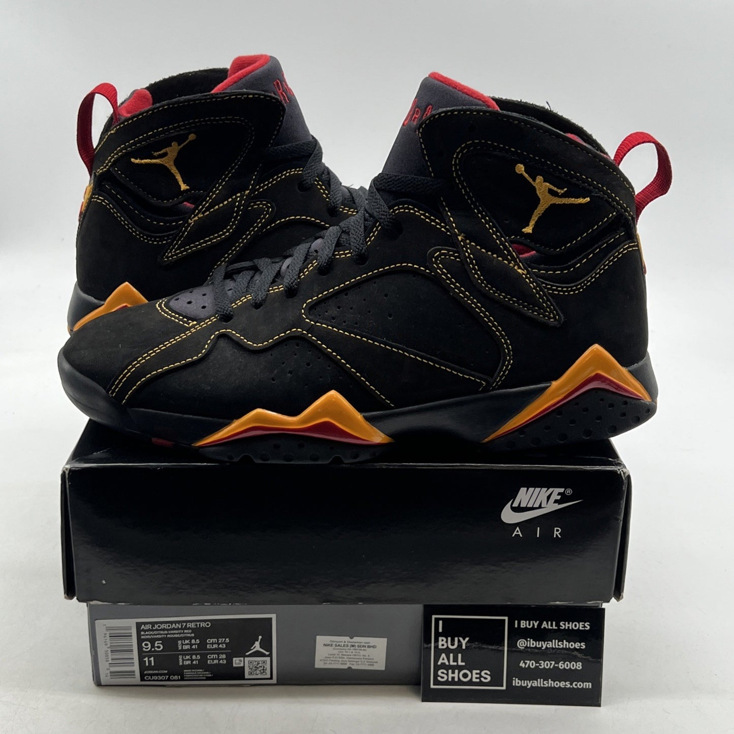 Size 9.5 - Air Jordan 7 Retro Citrus (CU9307-081)