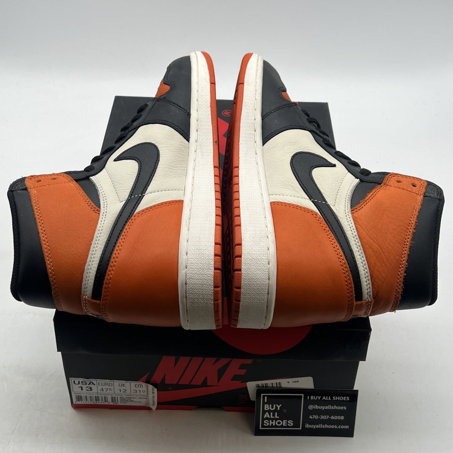 Size 13 - Air Jordan 1 Retro OG High Shattered Backboard (555088-005)