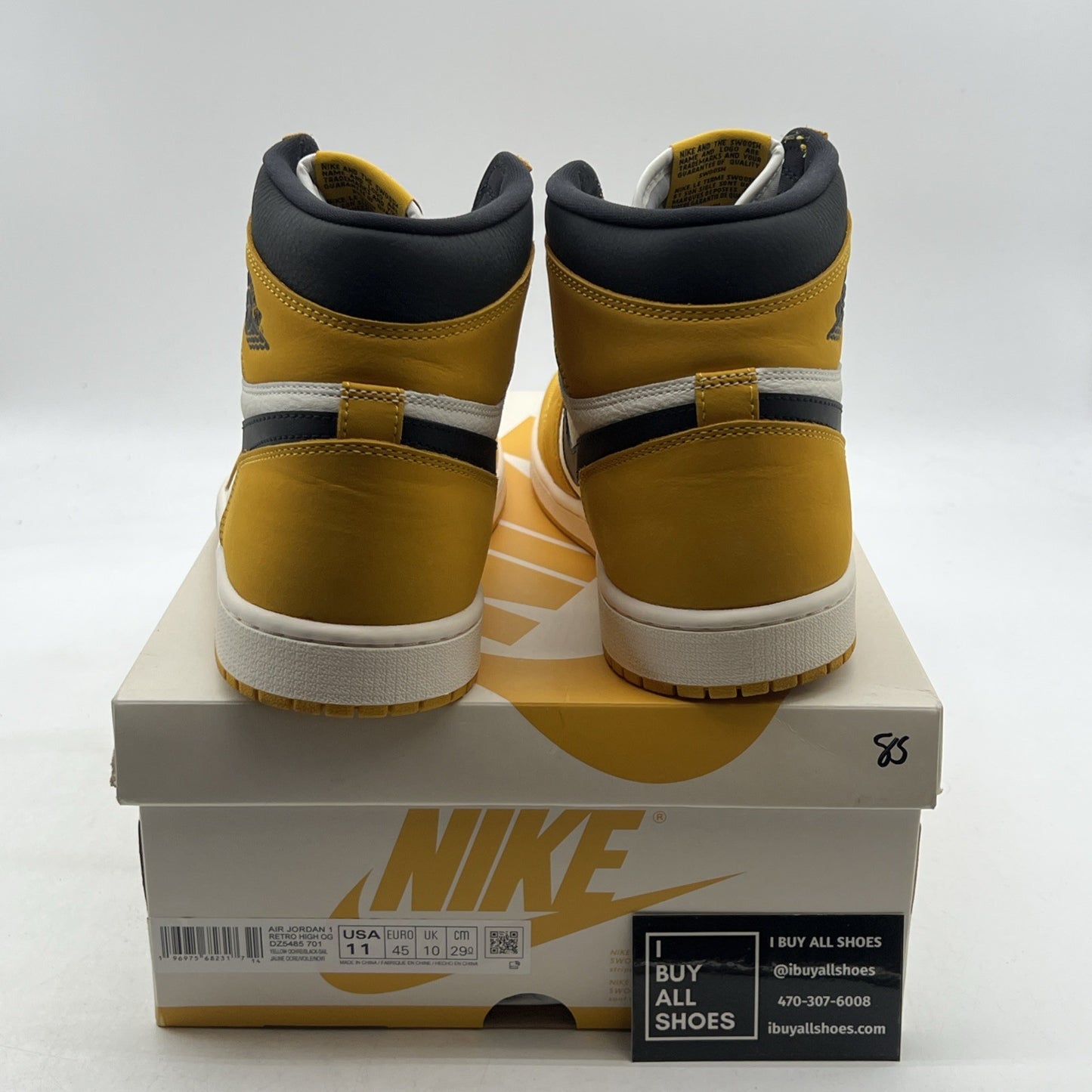 Size 11 - Air Jordan 1 Retro OG High Yellow Ochre (DZ5485-701)
