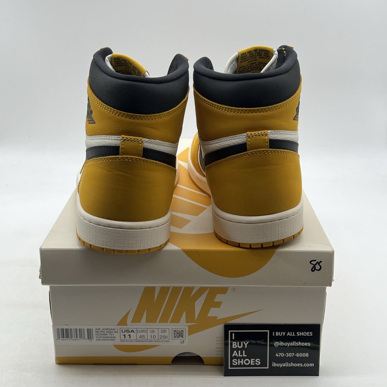 Size 11 - Air Jordan 1 Retro OG High Yellow Ochre (DZ5485-701)