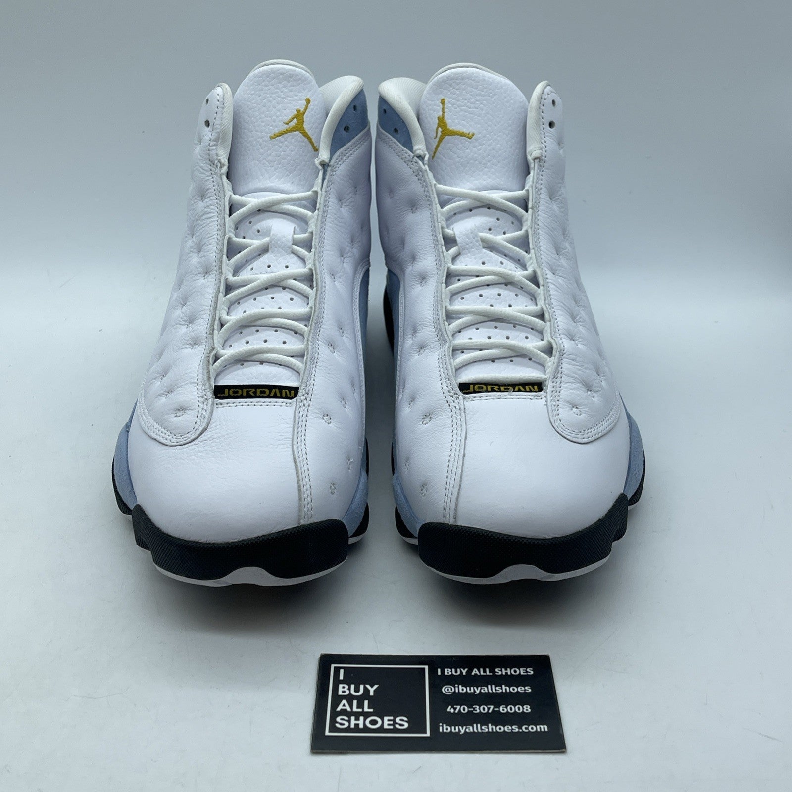 Size 11.5 - Air Jordan 13 Retro Blue Grey White Leather Suede (414571-170)