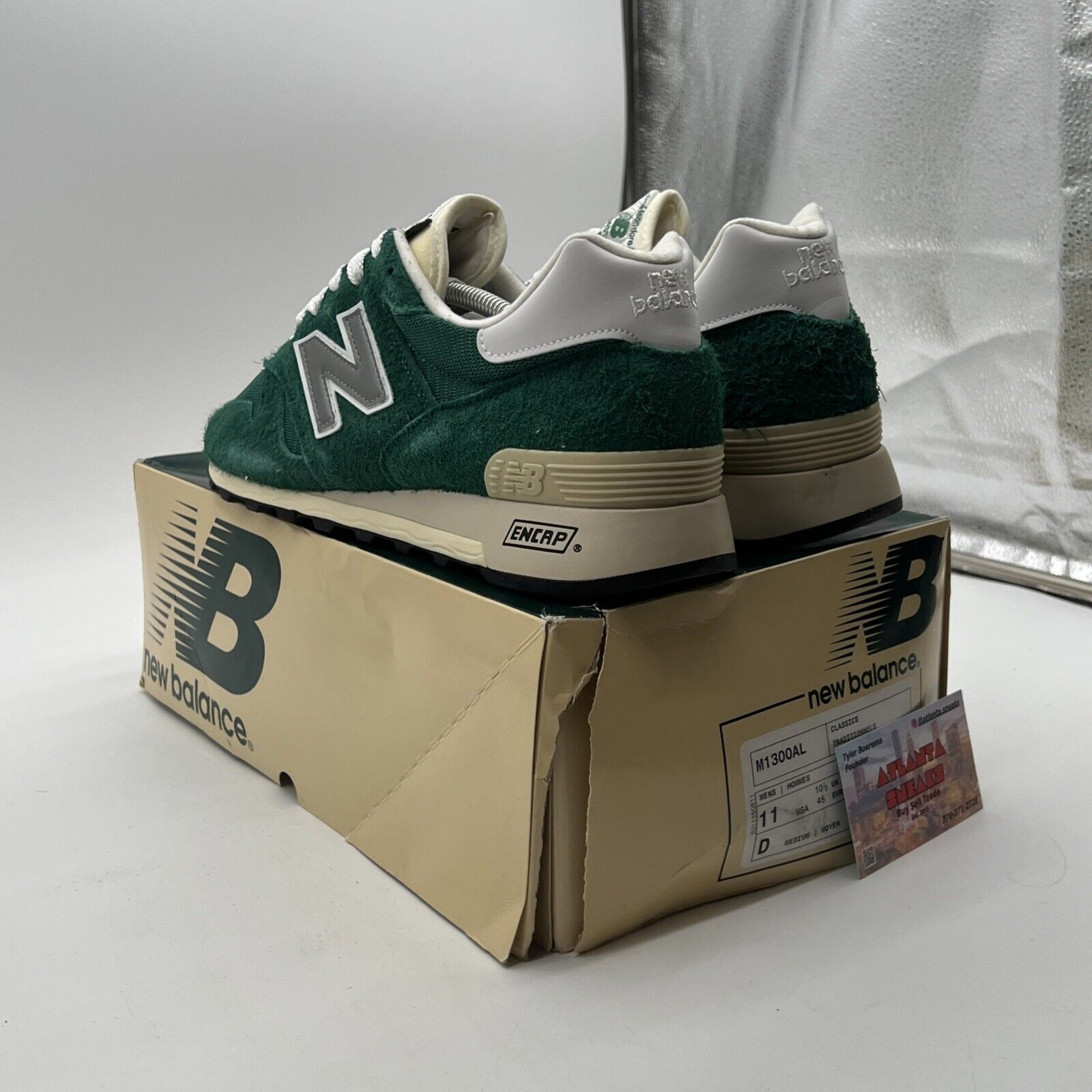 Size 11 - New Balance 1300 Aime Leon Dore “Botanical Green” (M1300AL)