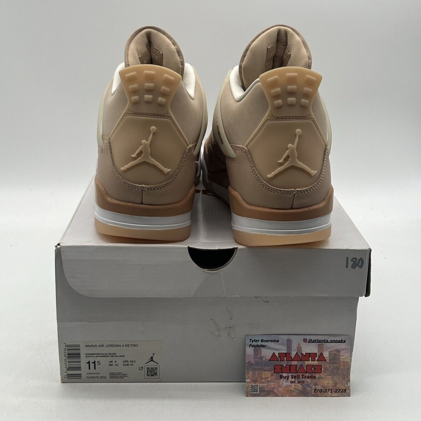 Size 11.5 - Air Jordan 4 Retro Shimmer W White (DJ0675-200)