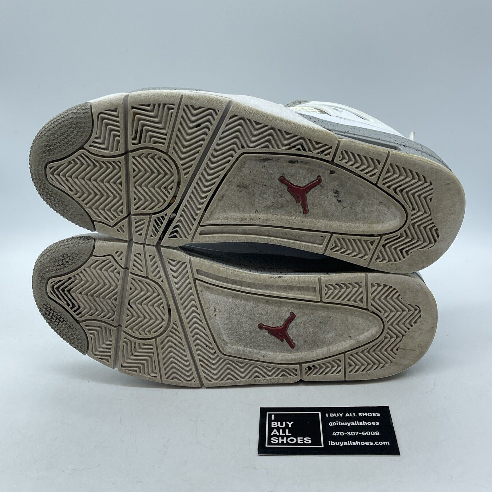 Size 9.5 - Jordan 4 Retro Mid White Oreo Grey White Leather (CT8527-100)
