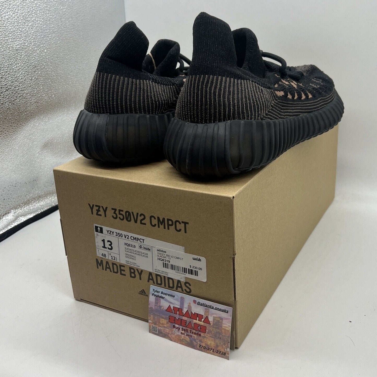 Size 13 - adidas Yeezy Boost 350 V2 Slate Carbon 2022 HQ6319 CMCPT Brand New