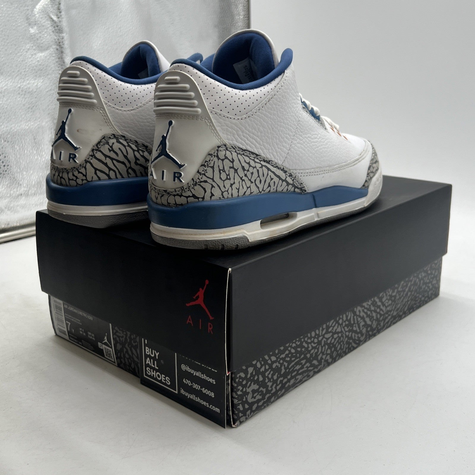 Size 7Y - Air Jordan 3 Retro Mid Washington Wizards (DM0967-148)