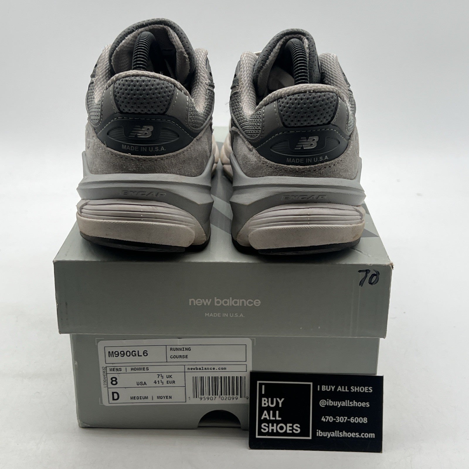 Size 8 - New Balance 990v6 Made in USA Castlerock (M990GL6)