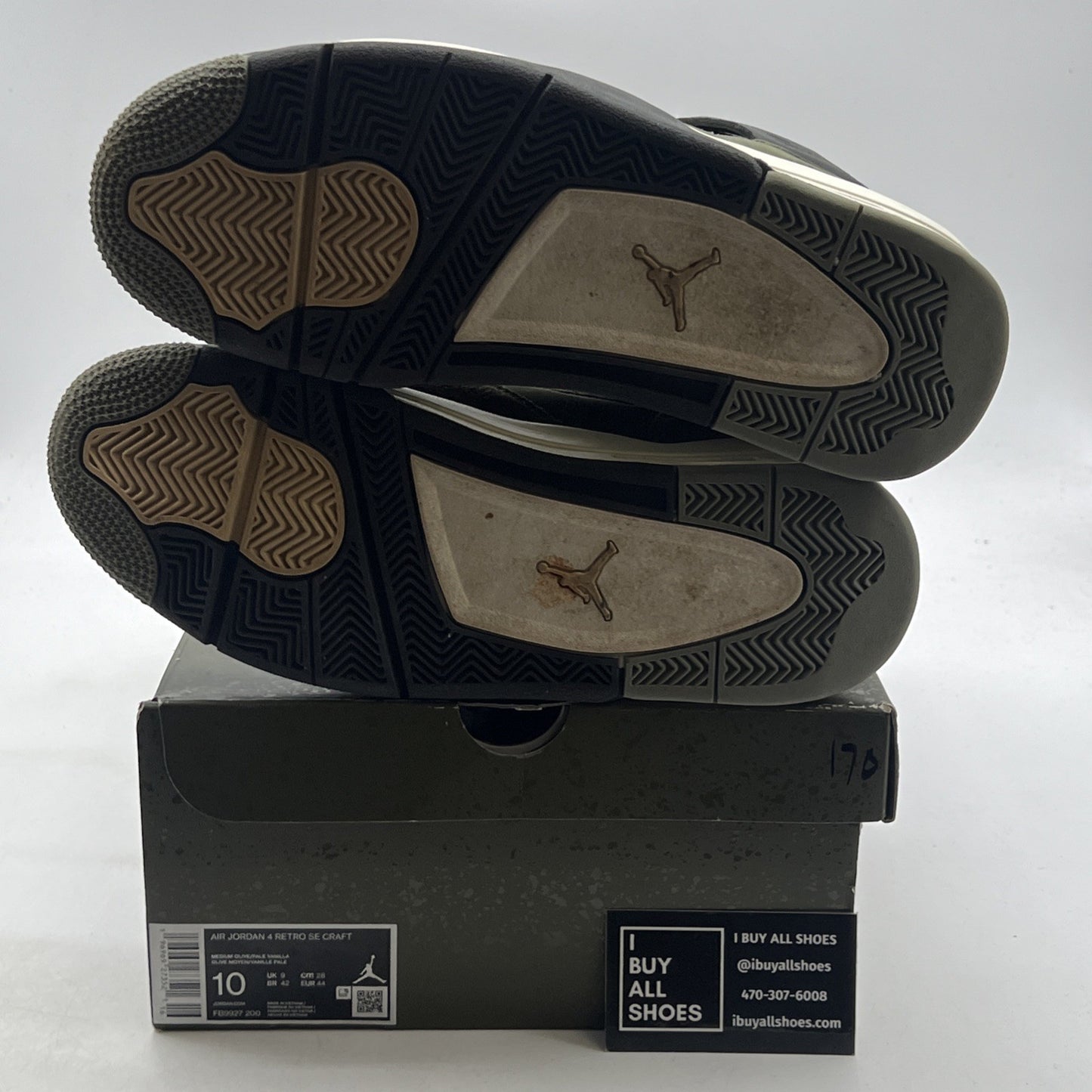 Size 10 - Air Jordan 4 SE Retro Low Craft - Olive (FB9927-200)