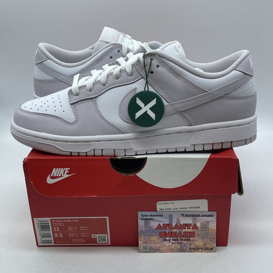 Size 11W - Nike Dunk Low Venice White Purple Leather (DD1503-116)