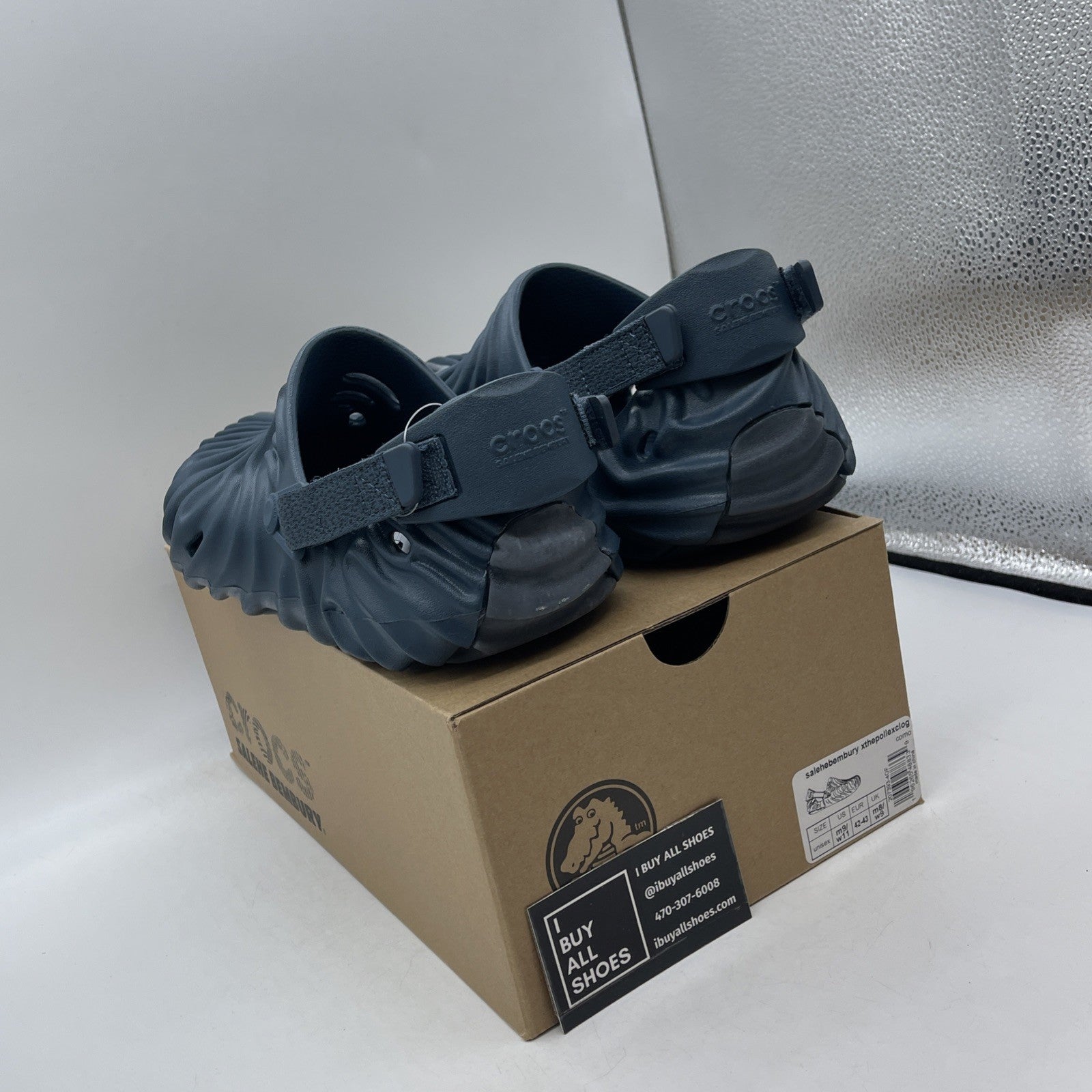Size 9 - Crocs x Salehe Bembury Pollex Clog Como Blue (207393-40F)