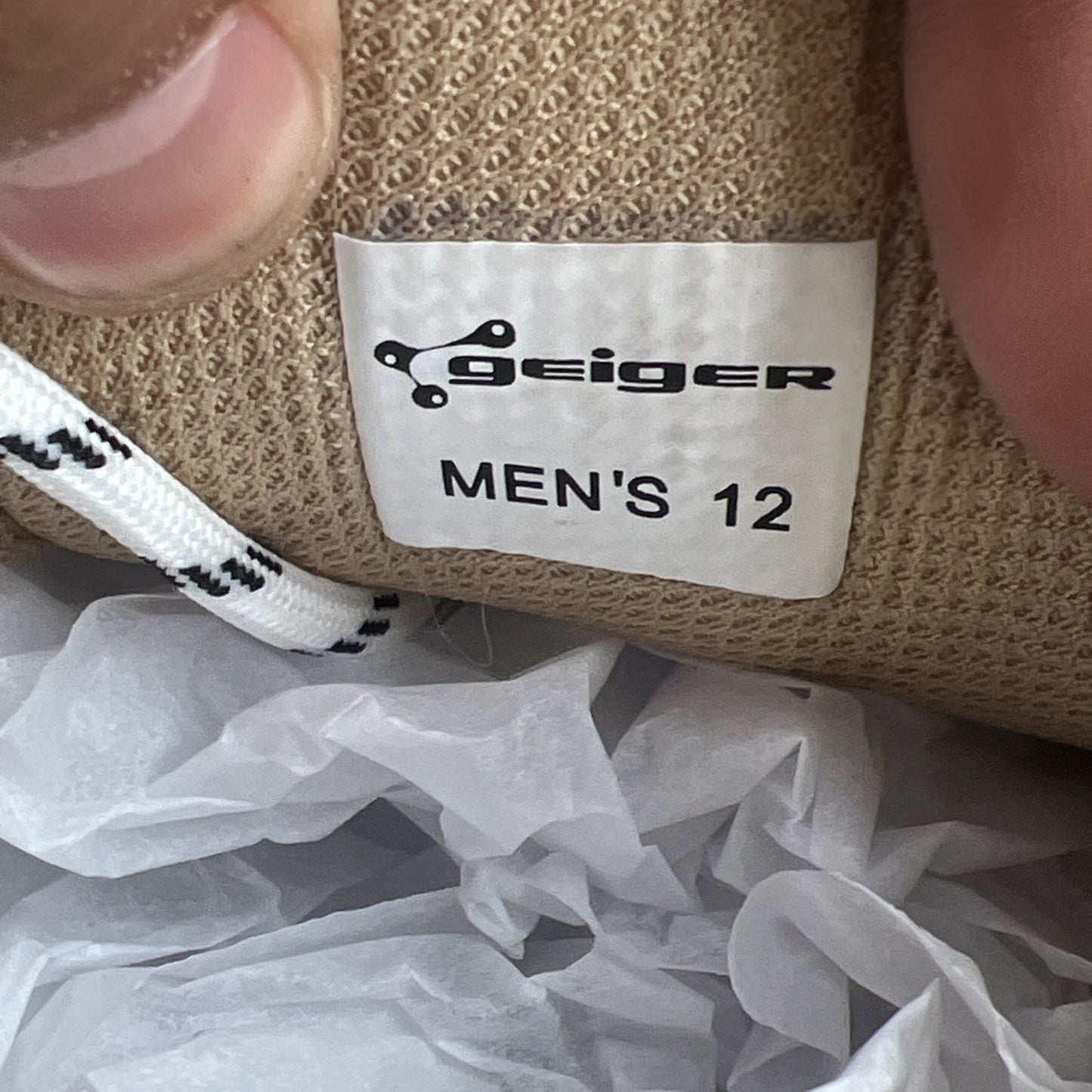 Size 12 - John Geiger 004 Beige Camo FRIENDS FAMILY