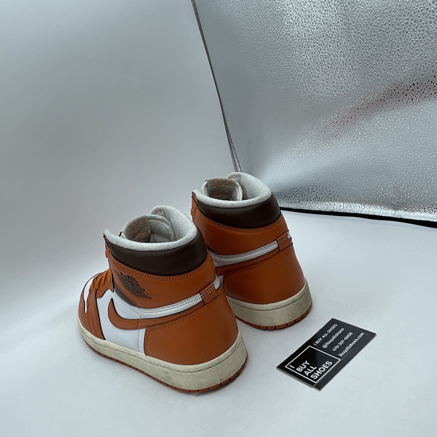 Size 12W - Jordan 1 Retro High OG Starfish Orange White Leather (DO9369-101)