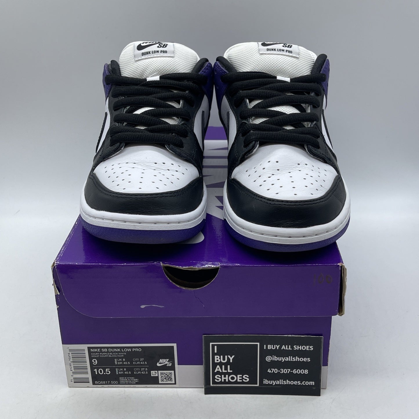 Size 9 - Nike Dunk SB Low Court Purple (BQ6817-500)