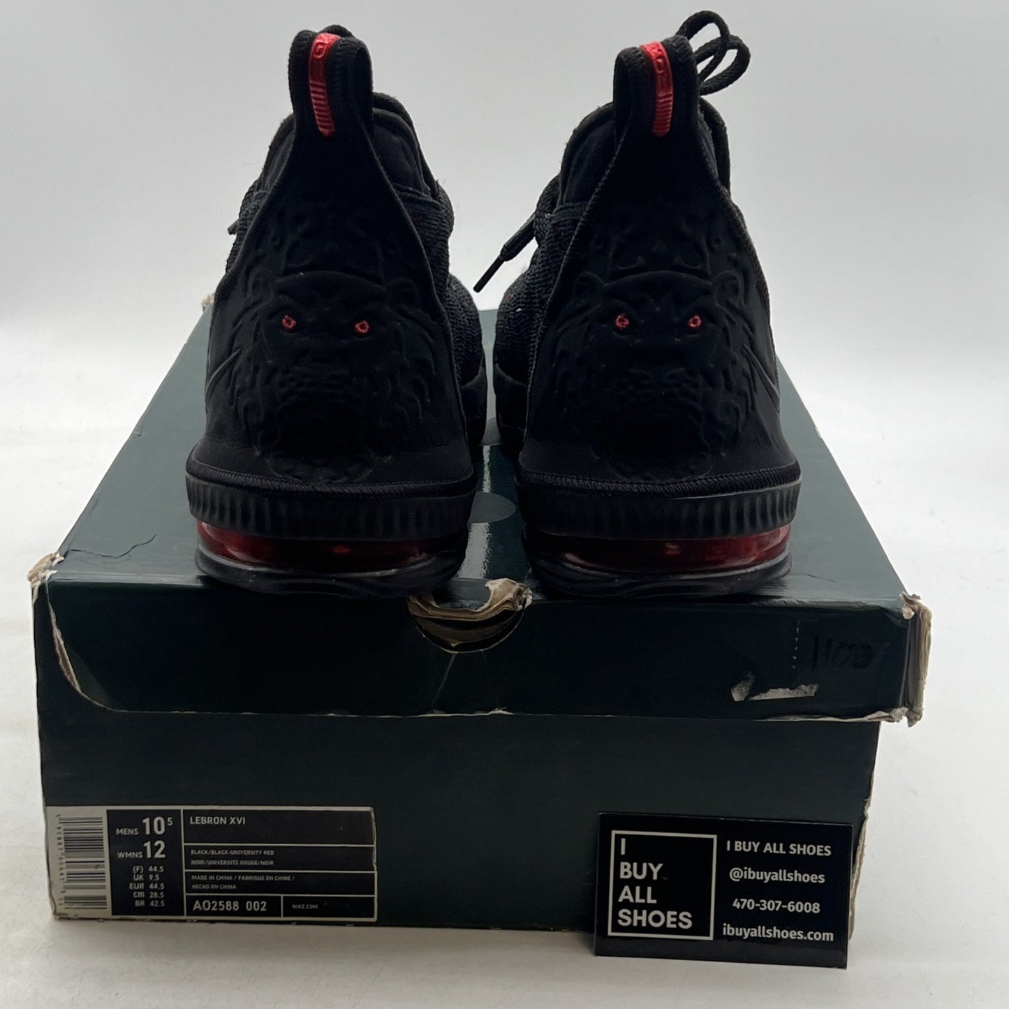 Size 10.5 - Nike LeBron 16 Fresh Bred (AO2588-002)