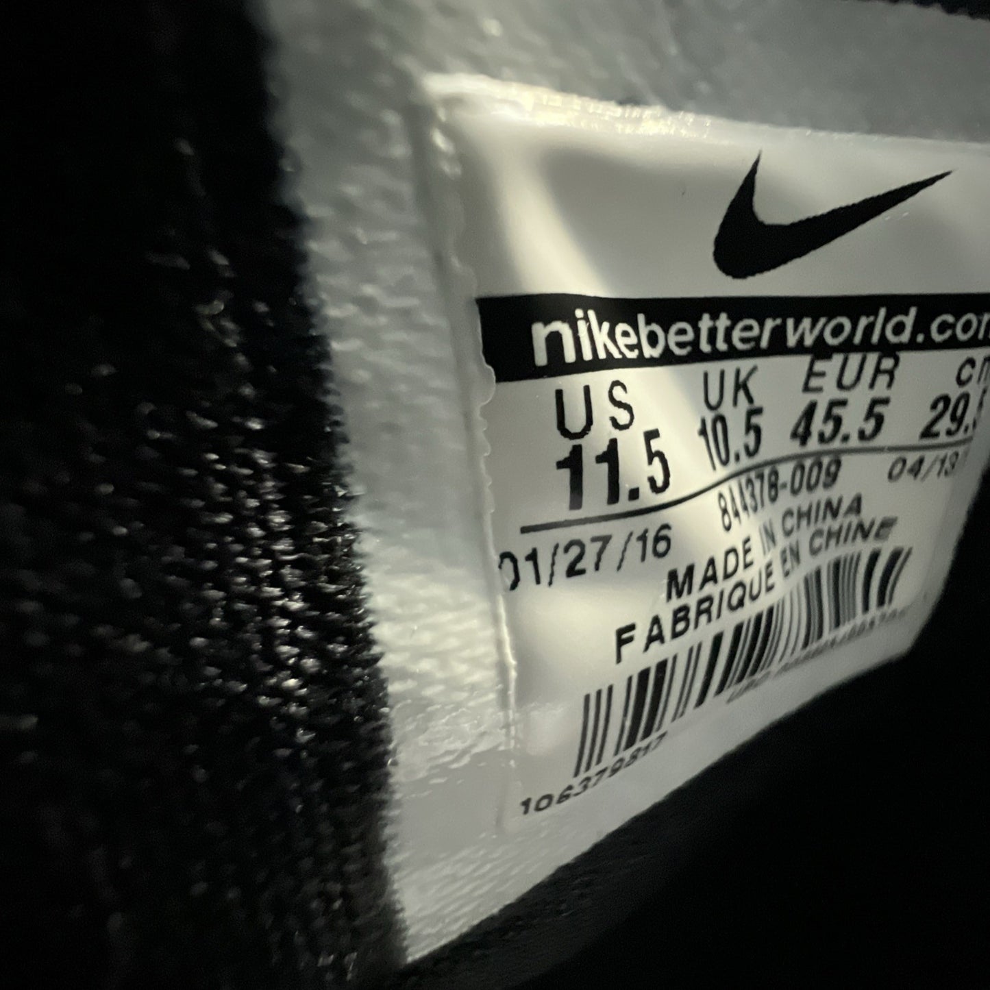 Size 11.5 - Nike LeBron Soldier 10 SFG Black Gum (844378-009)