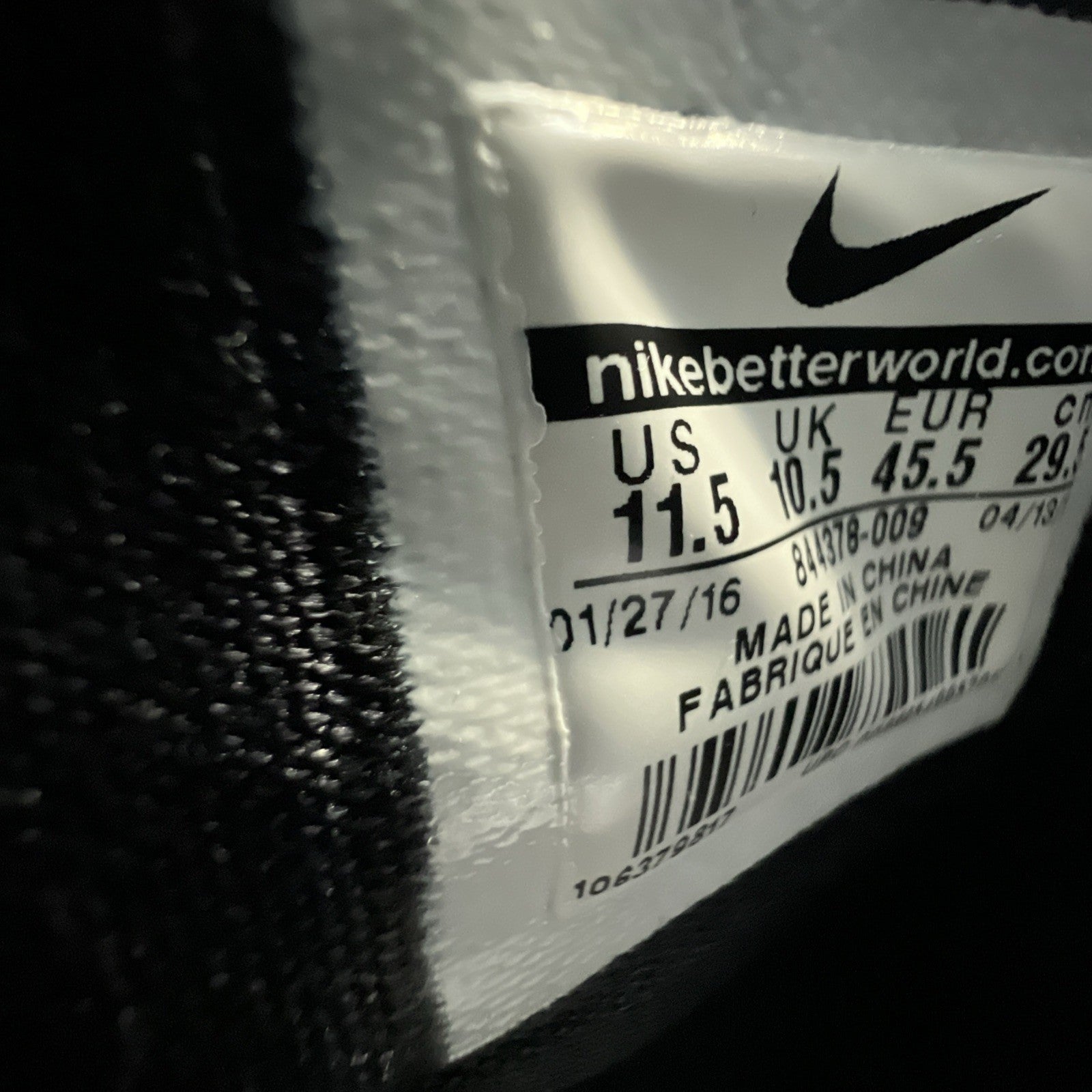 Size 11.5 - Nike LeBron Soldier 10 SFG Black Gum (844378-009)