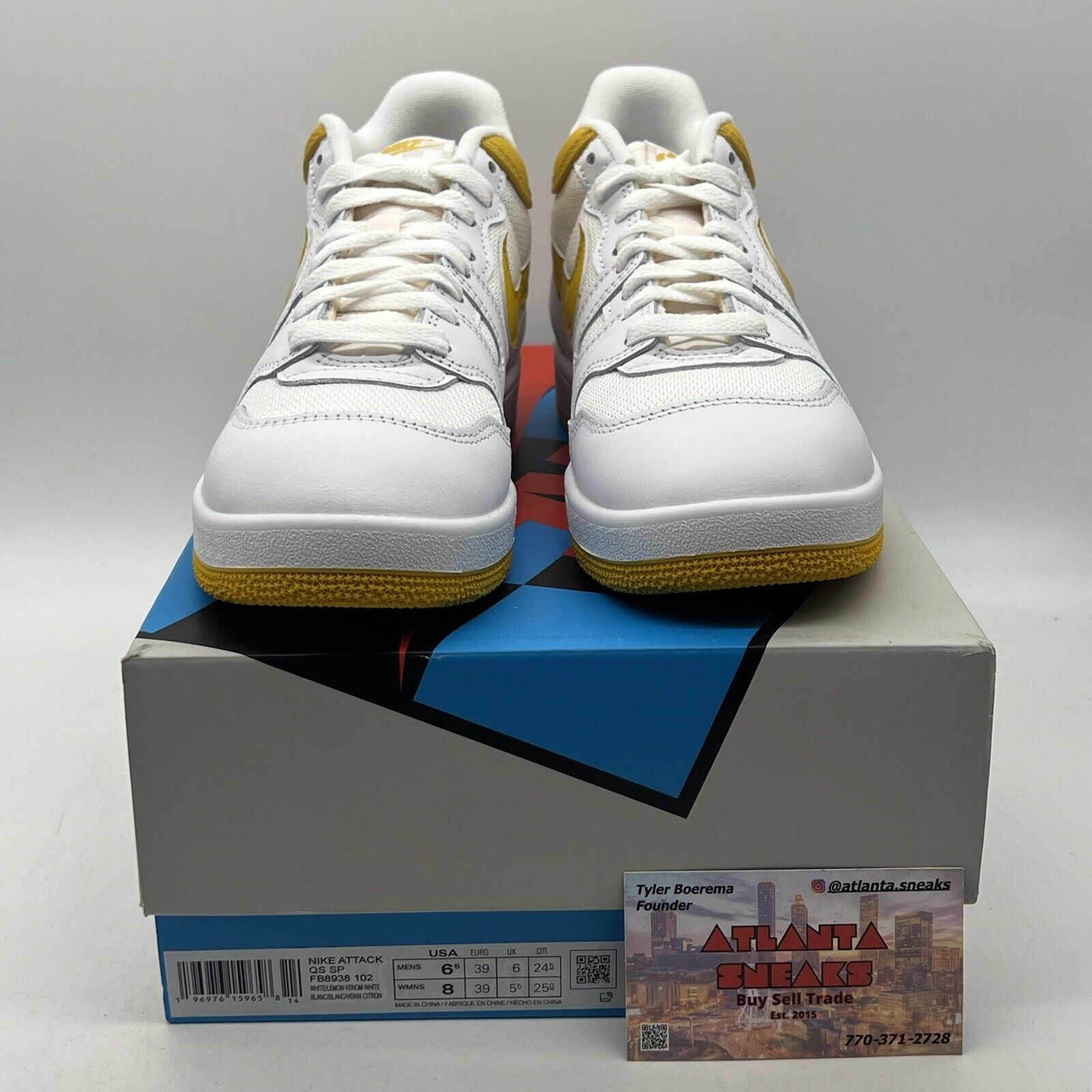 Size 6.5 - Nike Mac Attack QS SP Lemon Venom White Leather (FB8938-102)