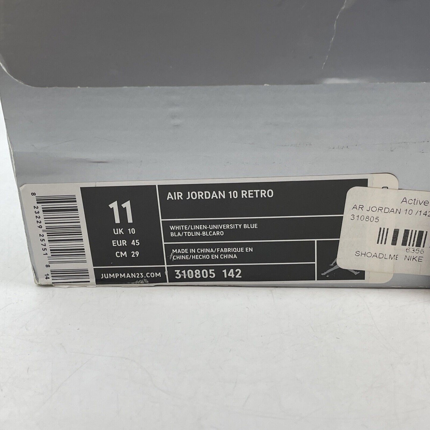 Size 11 - Air Jordan 10 Retro 2005 Linen Brown Suede White Leather (310805-142)