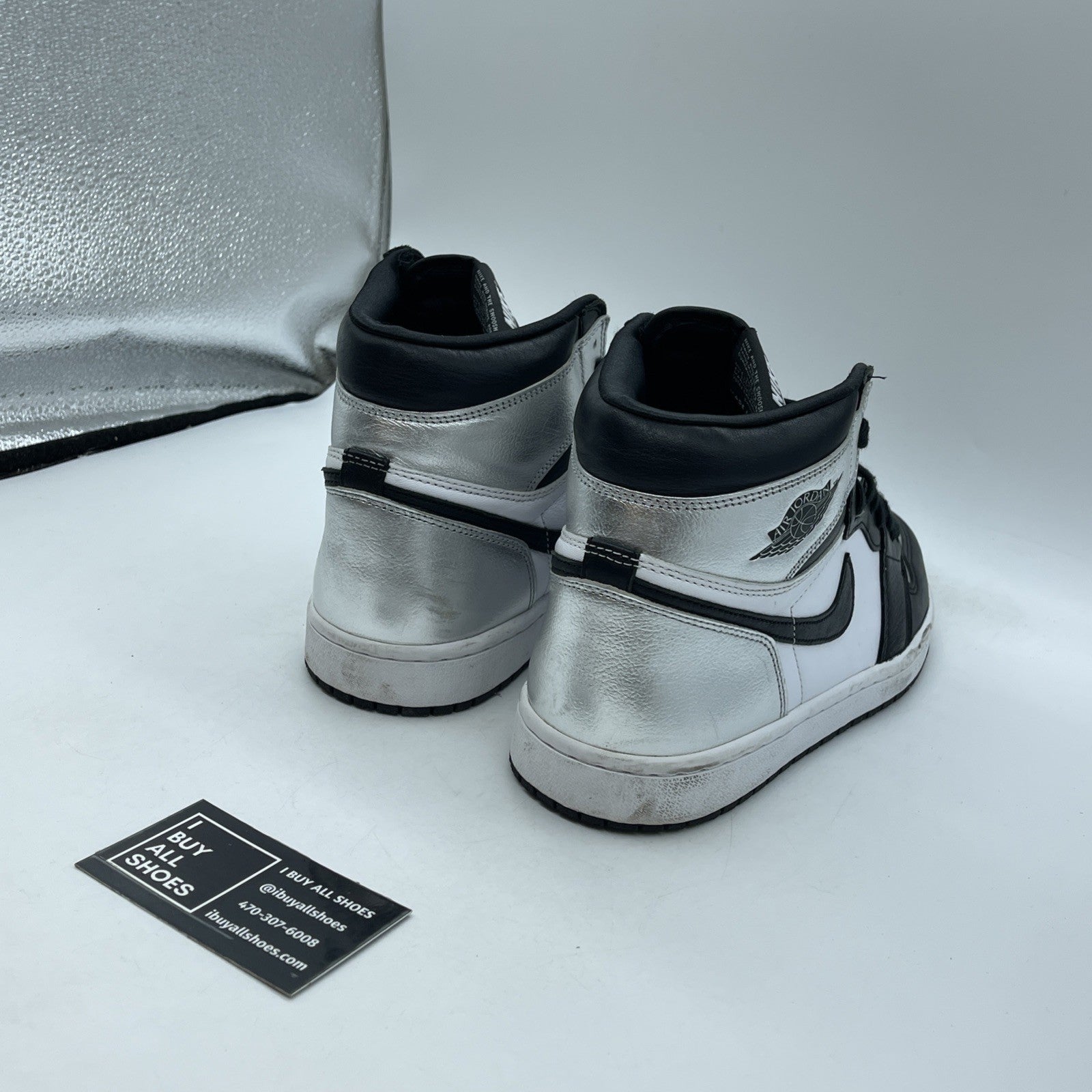 Size 10 - Air Jordan 1 High OG Metallic Silver (CD0461-001)