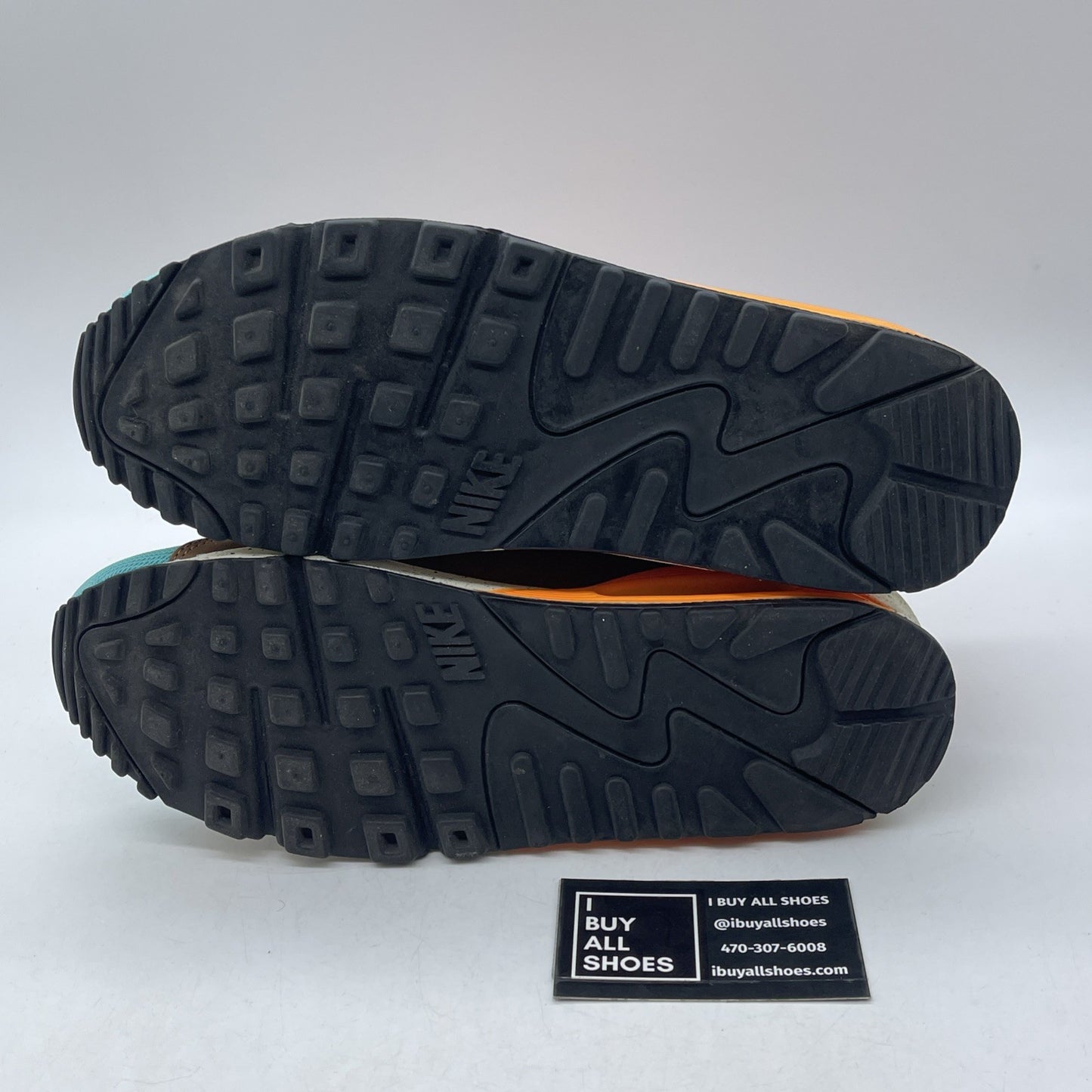 Size 9 - Nike Air Max 90 EM Beaches of Rio Orange Brown Blue (554719-336)