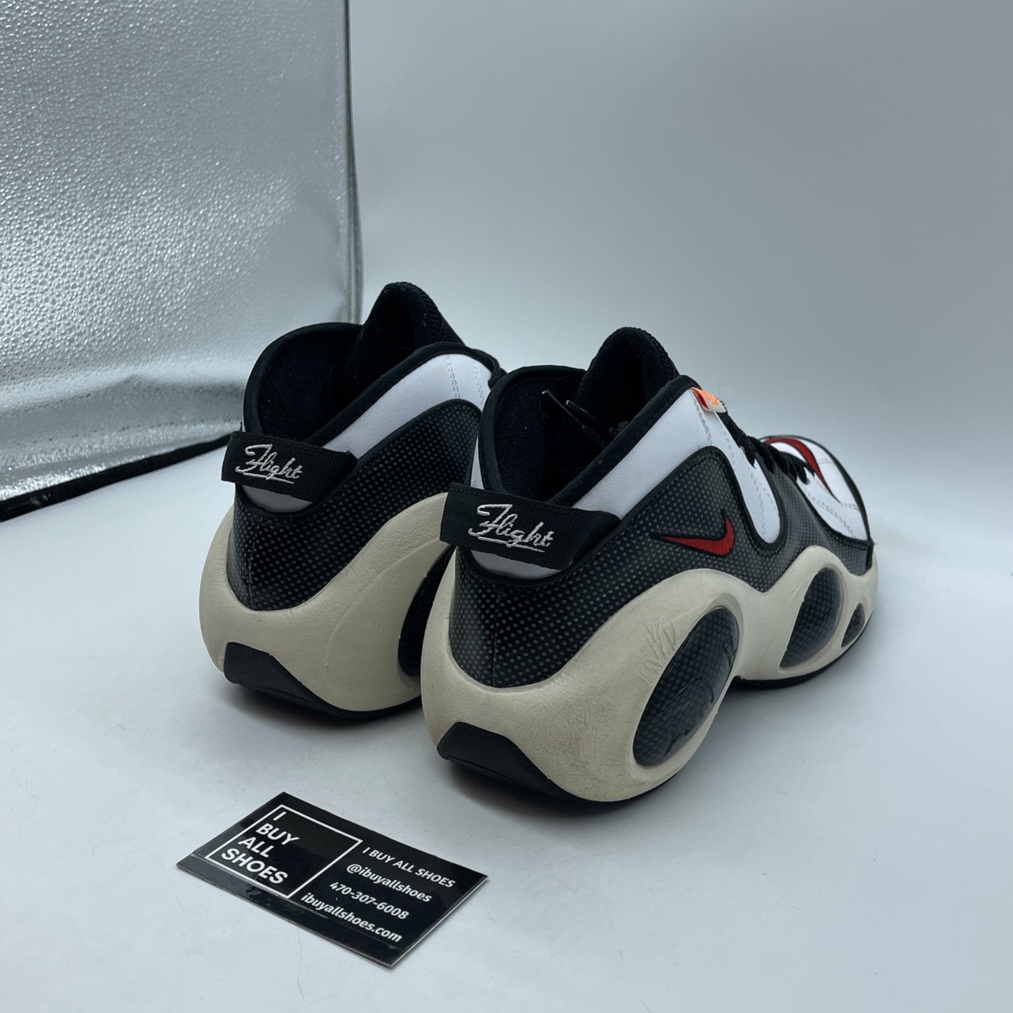 Size 12 - Nike Air Zoom Flight 95 Hoops Black White Leather (DX3955-100)