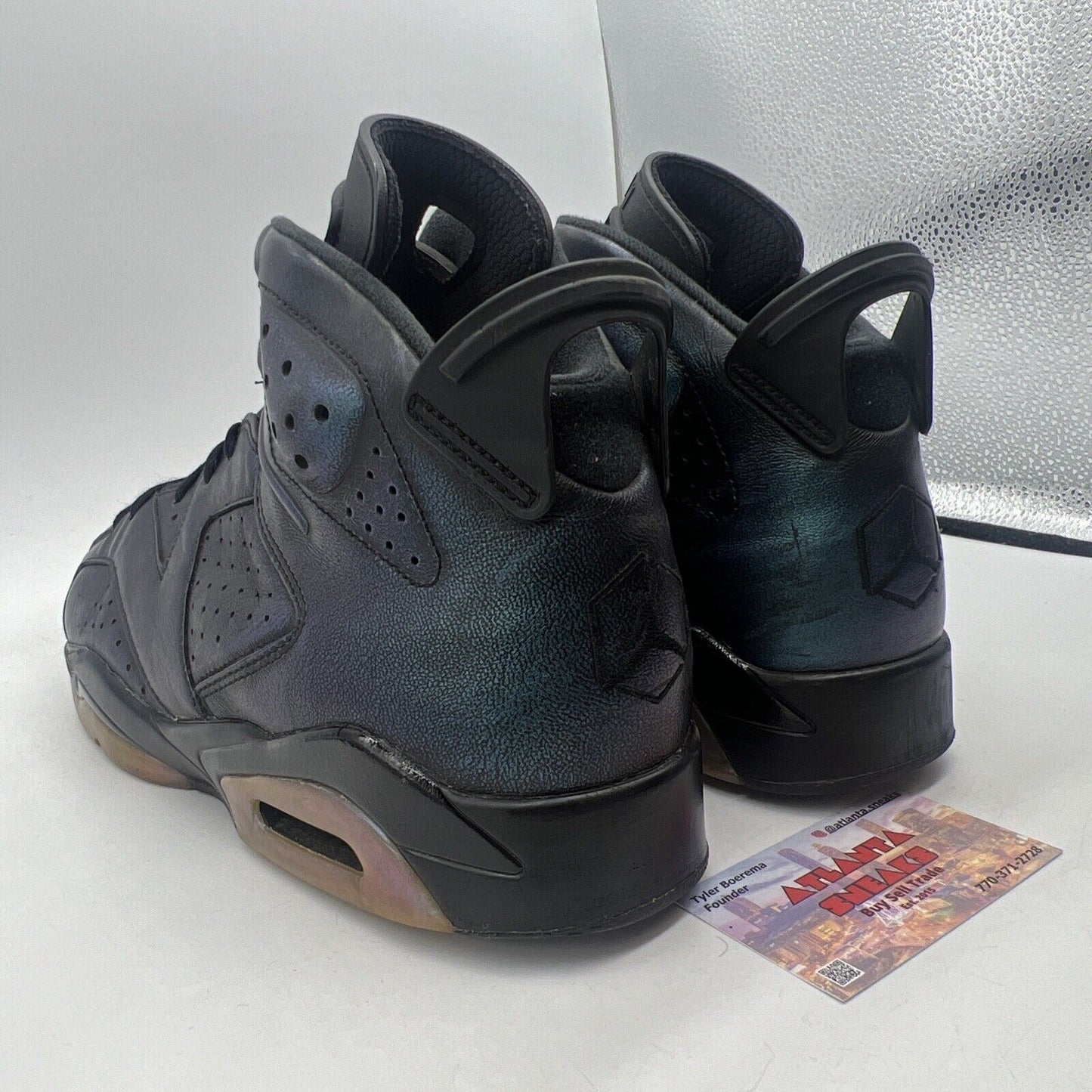 Size 12 - Air Jordan 6 Retro All Star - Chameleon Black Blue Purple (907961-015)