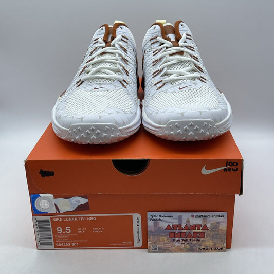 Size 9.5 - Nike Lunar TR1 Texas brown White  Suede leather (654283-801)
