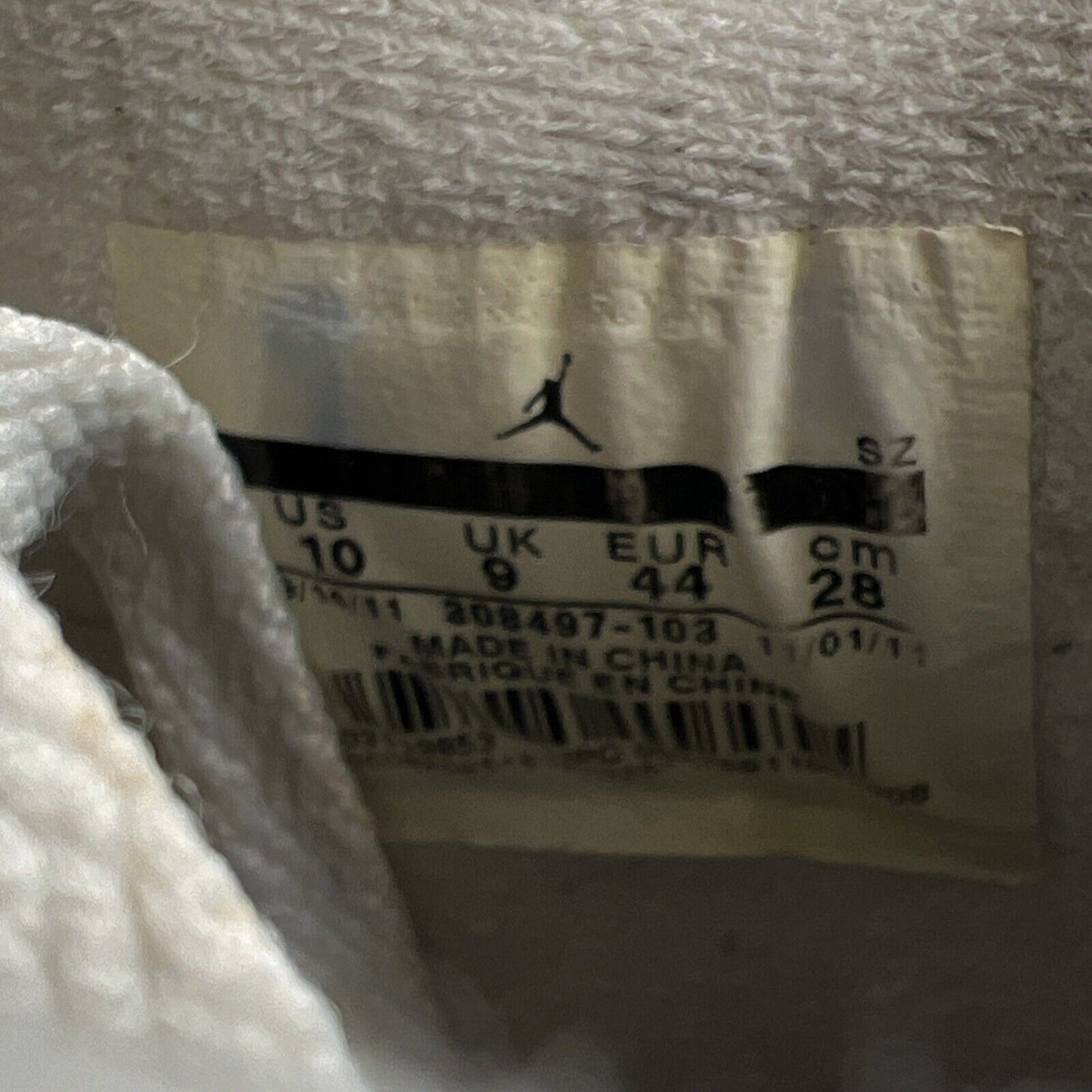 Size 10 - Air Jordan 4 Retro Cement 2012 (308497-103)
