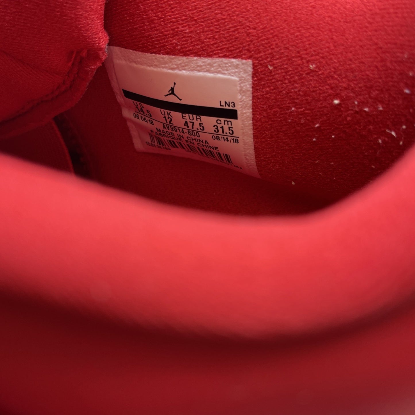 Size 14.5W - Air Jordan 4 Retro NRG Singles Day Red Leather (AV3914-600)