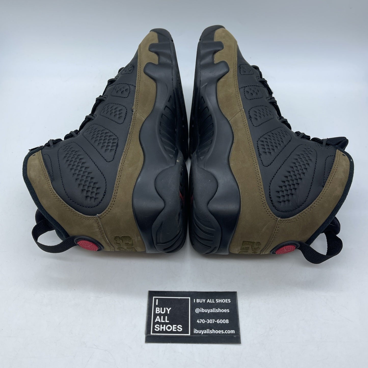 Size 10.5 - Air Jordan 9 Retro 2024 Olive Green Black Red Suede (HV4794-030)
