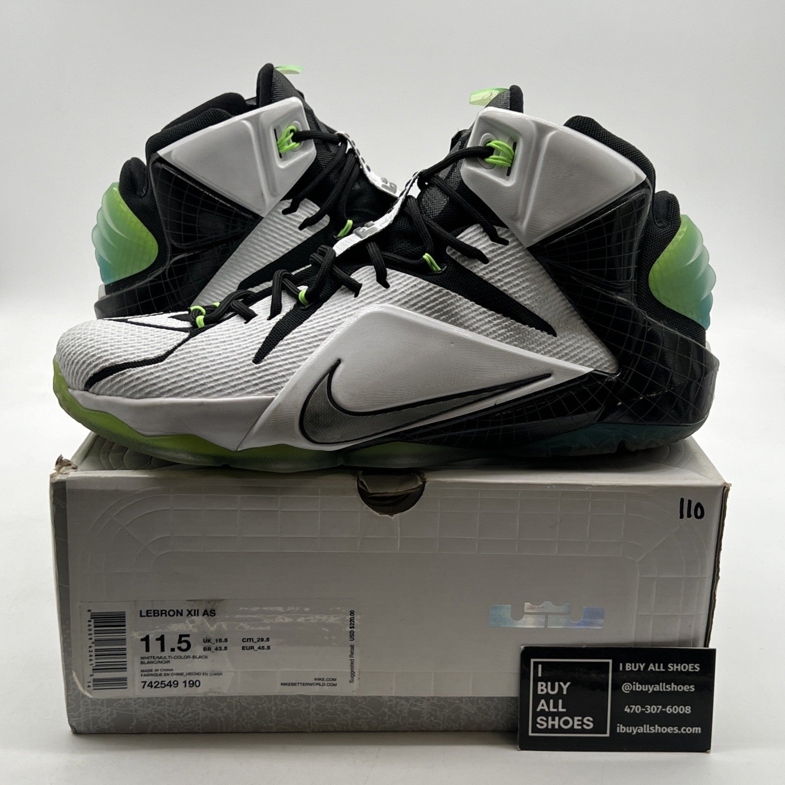 Size 11.5 - Nike LeBron 12 All Star (742549-190)