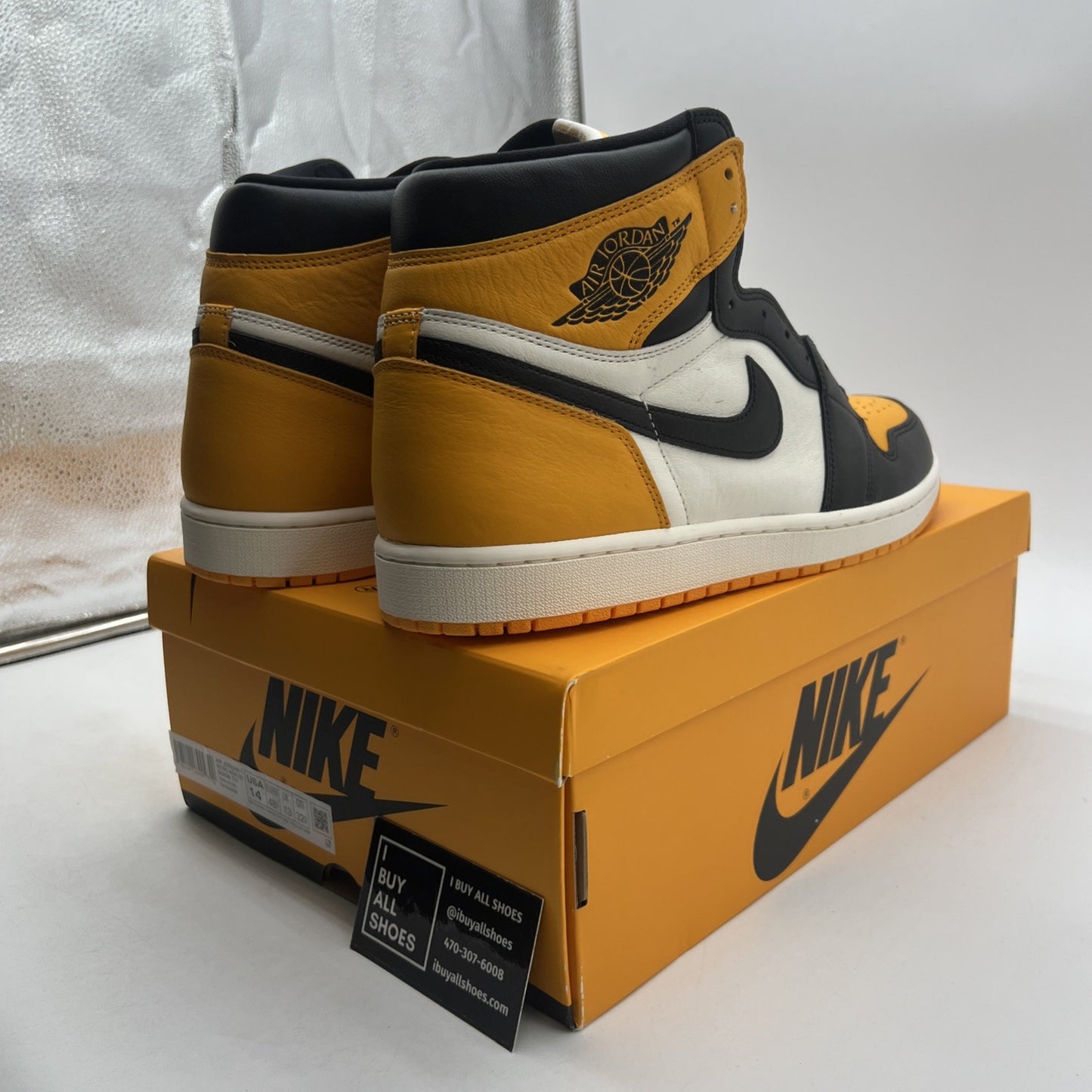 Size 14 - Air Jordan 1 Retro OG High Yellow Toe (555088-711)