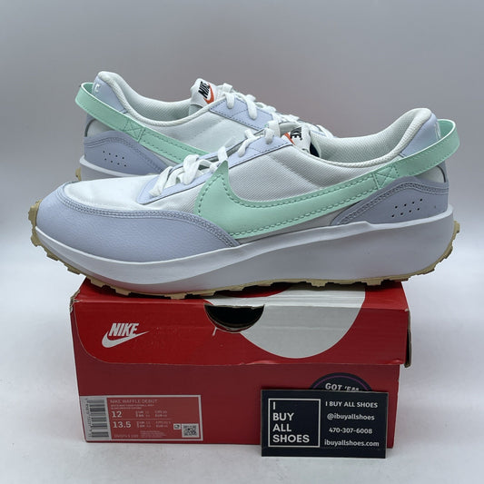 Size 12 - Nike Waffle Debut White Mint Foam Gum (DV0743-100)