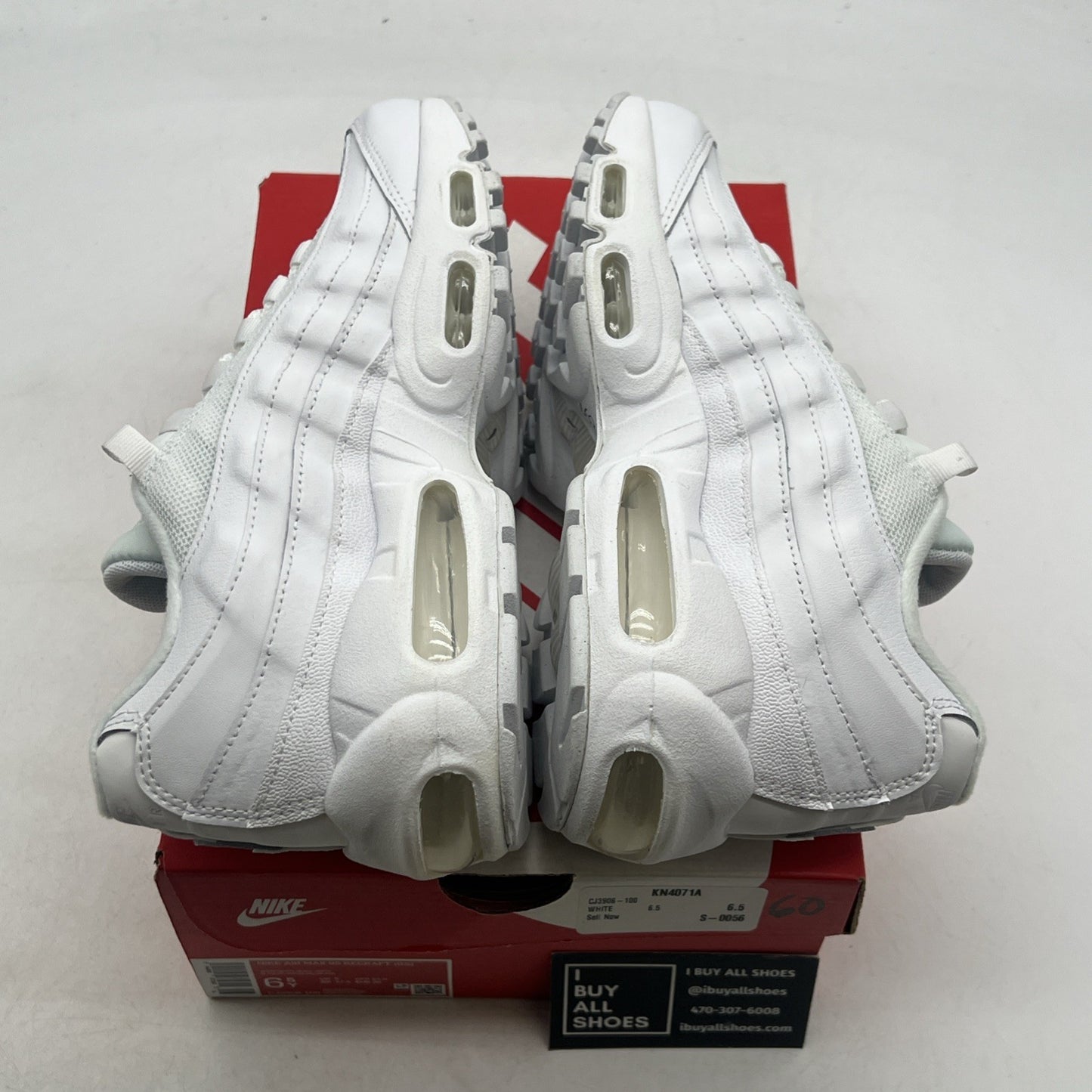 Size 6.5Y - Nike Air Max 95 Essential White Silver (CJ3906-100)