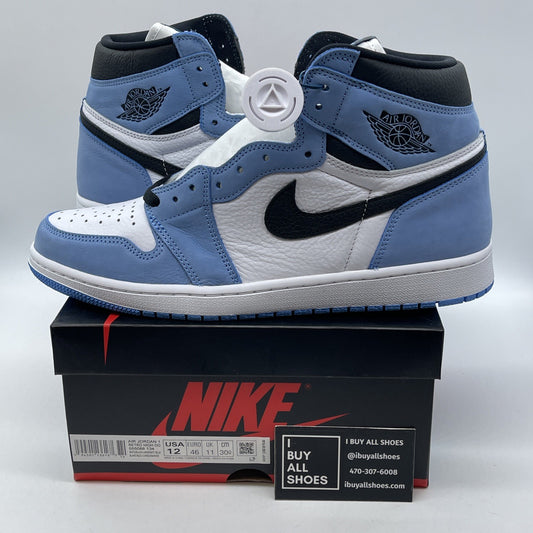 Size 12 - Jordan 1 Retro OG High University Blue White Suede (555088-134)