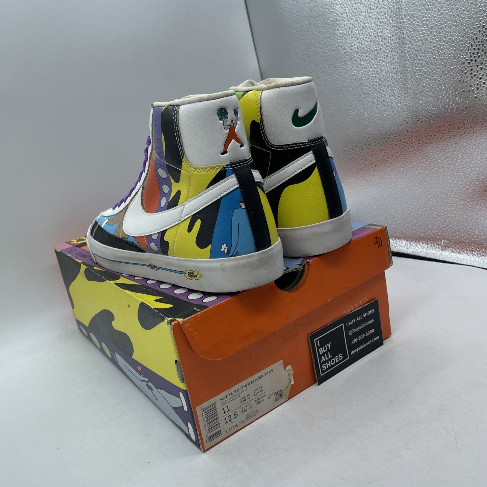 Size 11 - Ruohan Wang x Nike Blazer ’77 Flyleather Mid Multicolor (CZ3775-900)