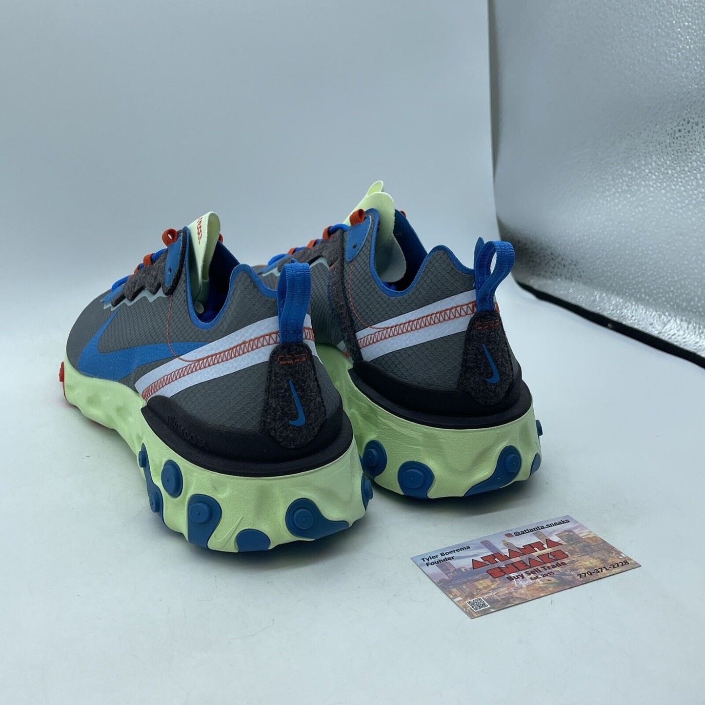 Size 13 - Nike React Element 55 SE Volt Stardust Grey Suede Leather (CT1142-700)