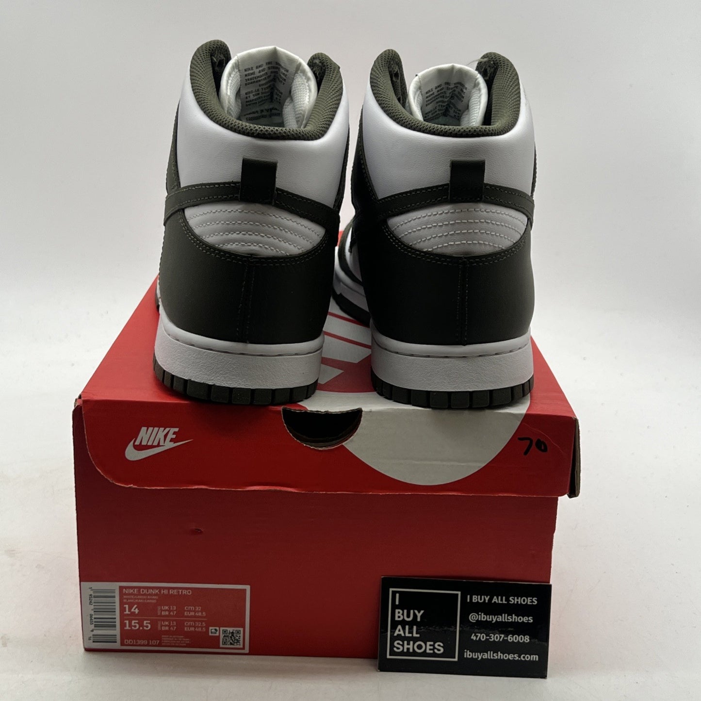 Size 14 - Nike Dunk 2022 High Cargo Khaki (DD1399-107)