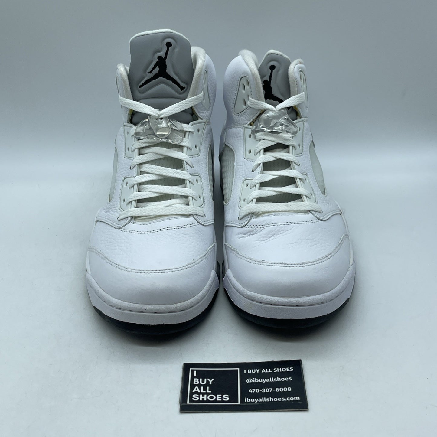 Size 14 - Air Jordan 5 Retro 2015 White Metallic (136027-130)