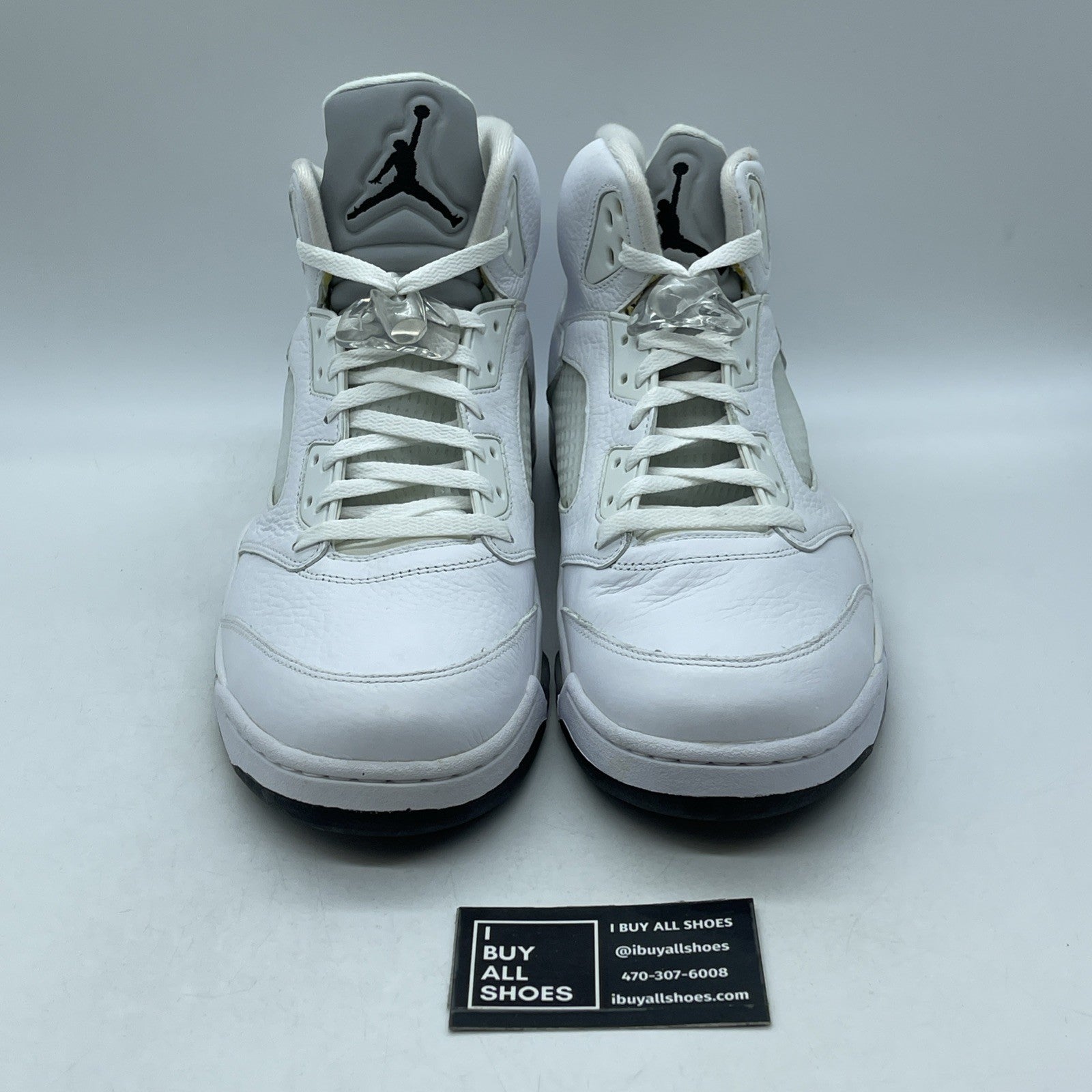 Size 14 - Air Jordan 5 Retro 2015 White Metallic (136027-130)