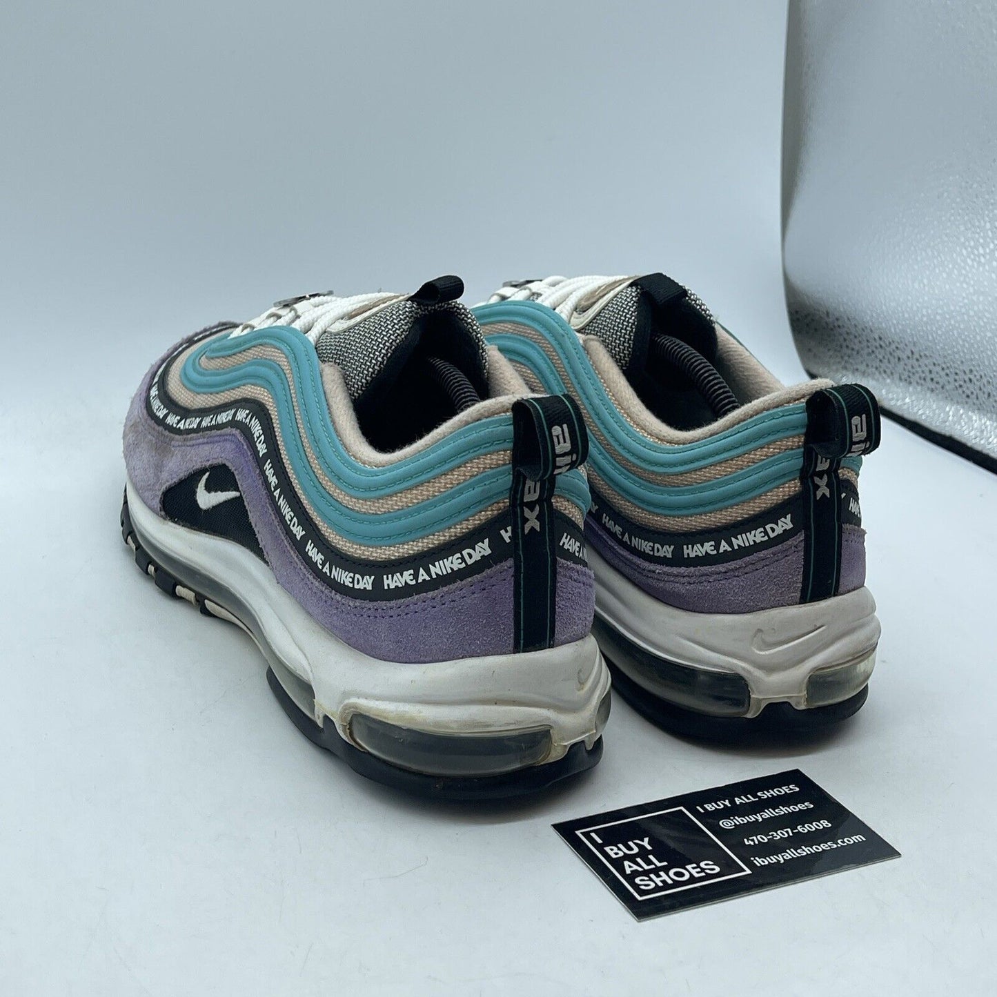 Size 13 - Nike Air Max 97 Have a Nike Day Blue Purple Suede Leather (BQ9130-500)
