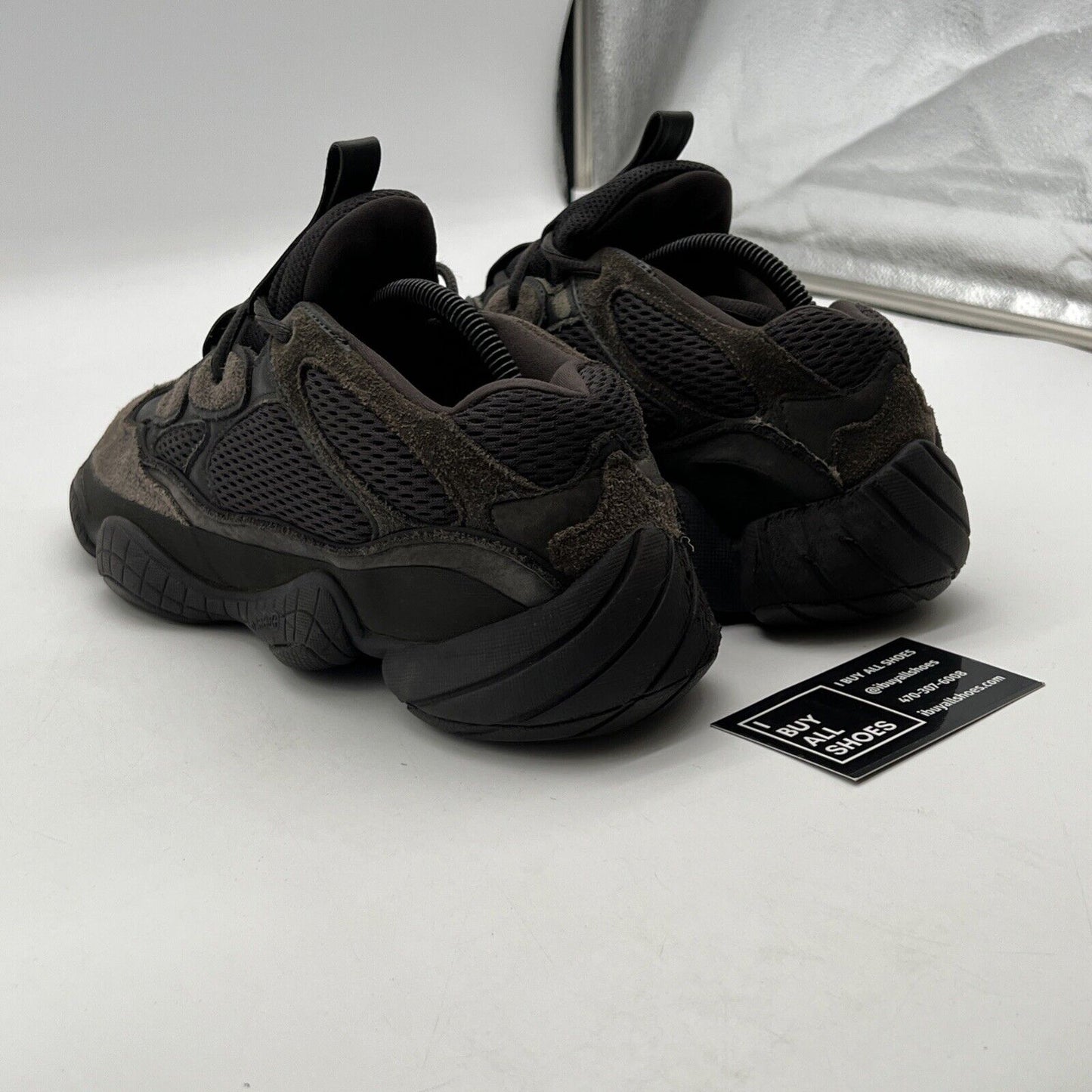 Size 9.5 - adidas Yeezy 500 Low Utility Black (F36640)